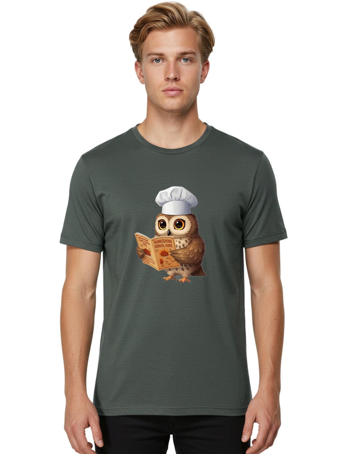 Thanksgiving-Survival-Guide-Owl-4 Men'S Graphic Tee, 100% Cotton, Comfortable Casual Summer Wear, Machine Washable, Vintage Camera, Old Camera, Antique Camera, Black Camera, Classic Photography, Photography Equipment, Nostalgic Device, Ban753 29