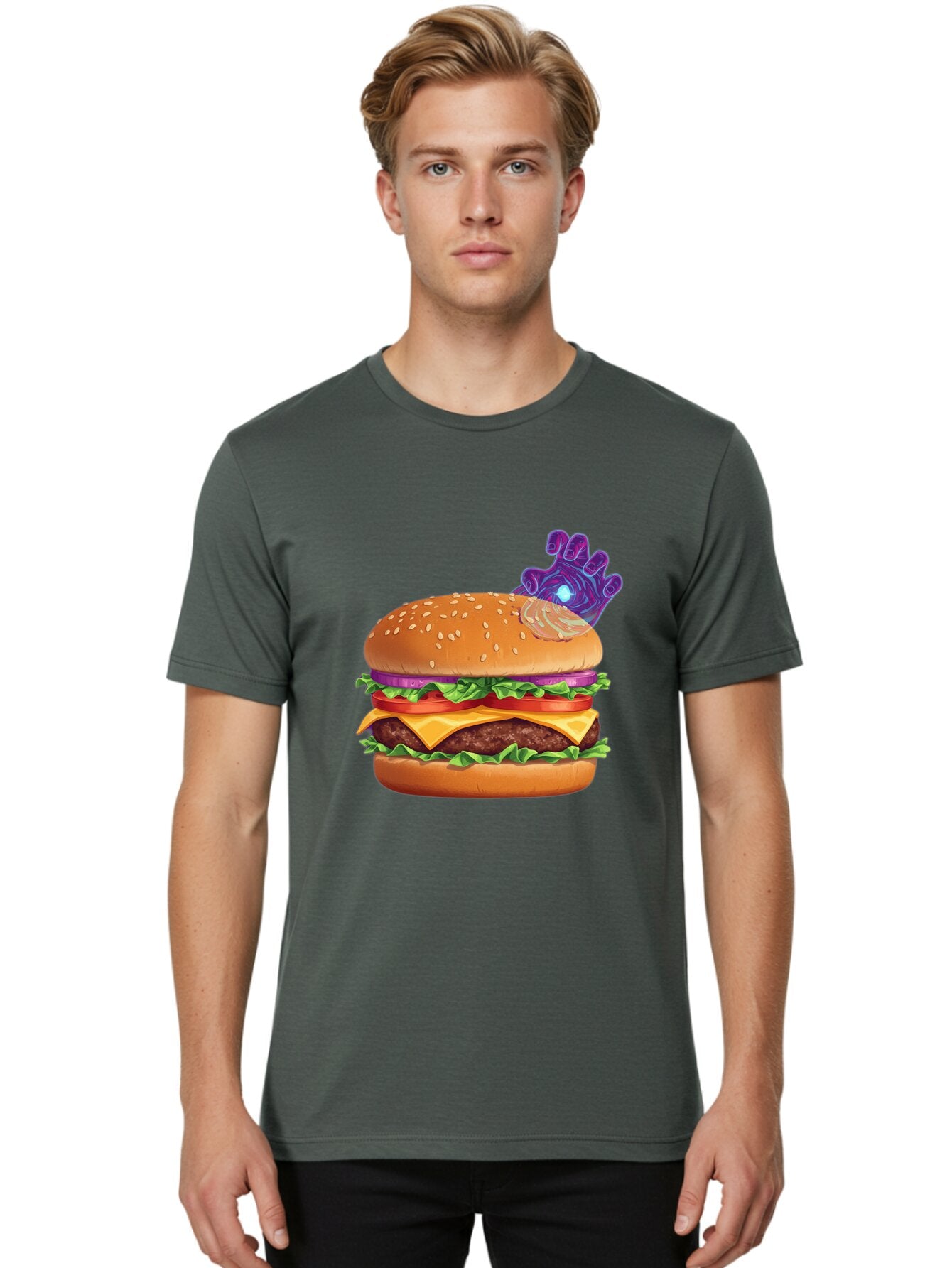 Thanos-Burger Men'S Graphic Tee, 100% Cotton, Comfortable Casual Summer Wear, Machine Washable, Vintage Camera, Old Camera, Antique Camera, Black Camera, Classic Photography, Photography Equipment, Nostalgic Device, Film Camera, Camera Art Ban756 30
