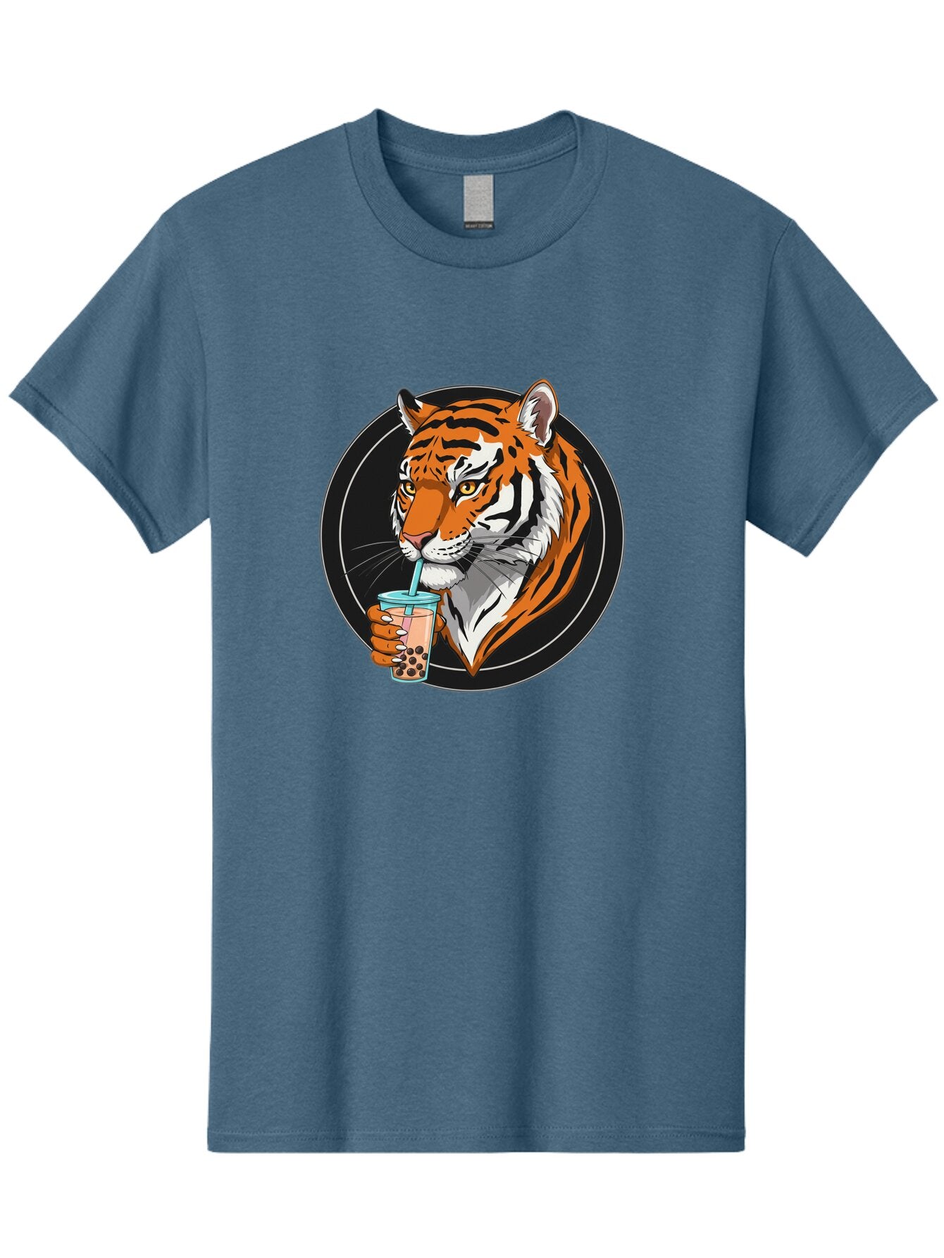 Tiger-Bubble-Tea-1 Men'S Graphic Tee, 100% Cotton, Comfortable Casual Summer Wear, Machine Washable, Vintage Camera, Old Camera, Antique Camera, Black Camera, Classic Photography, Photography Equipment, Nostalgic Device, Film Camera, Ban760 3