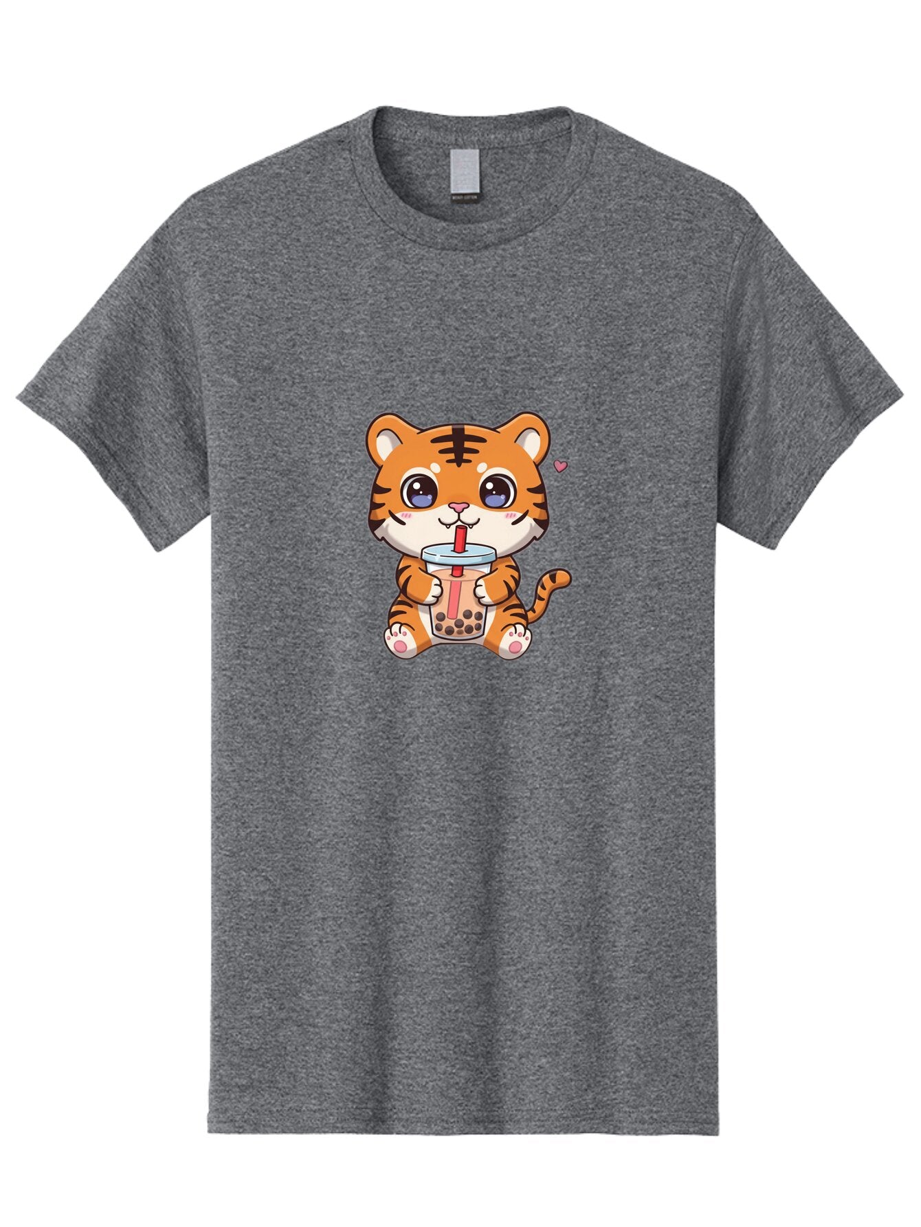 Tiger-Drinking-Boba-1 Men'S Graphic Tee, 100% Cotton, Comfortable Casual Summer Wear, Machine Washable, Vintage Camera, Old Camera, Antique Camera, Black Camera, Classic Photography, Photography Equipment, Nostalgic Device, Film Camera, Ban763 6