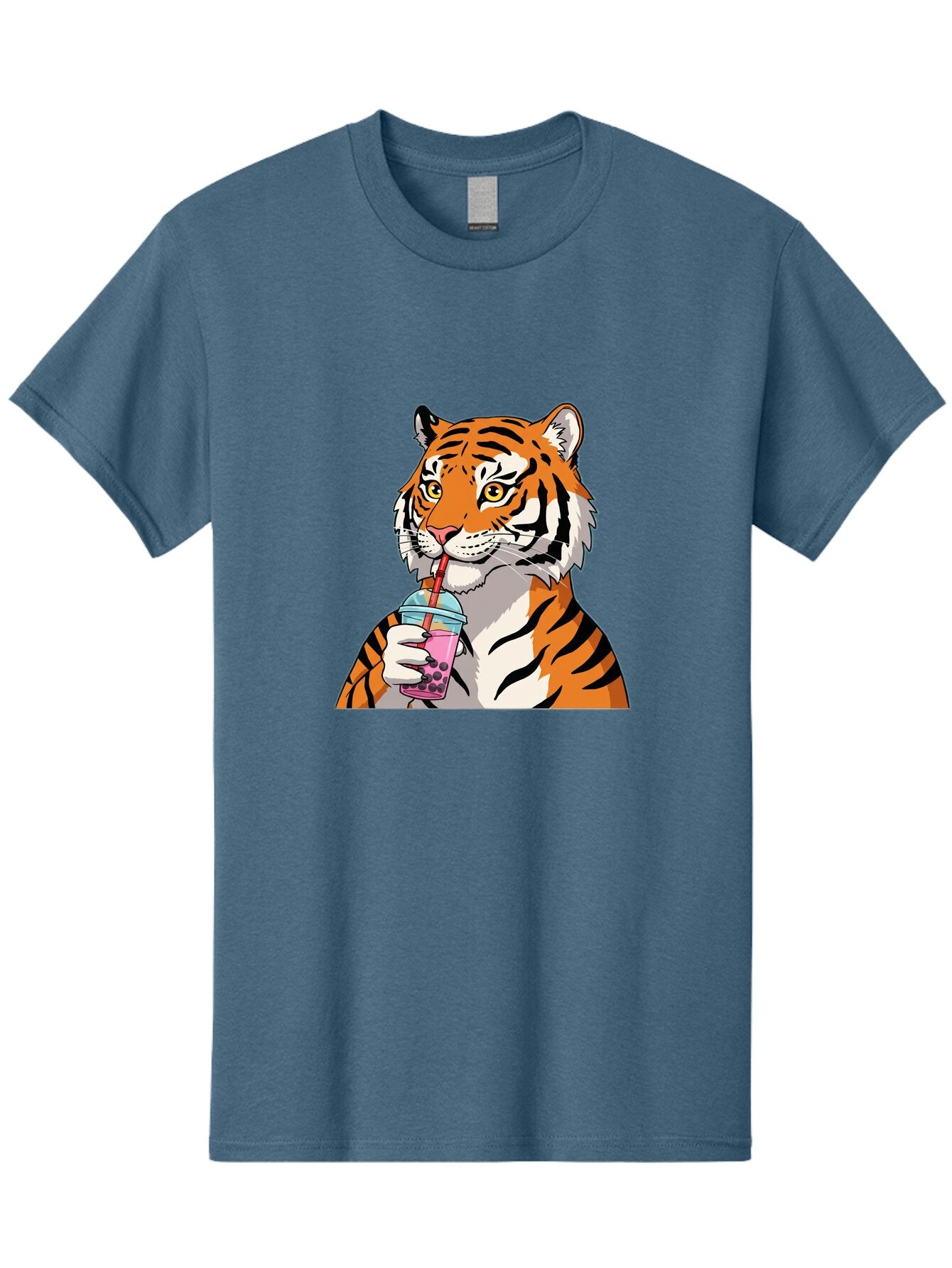 Tiger-Drinking-Bubble-Tea Men'S Graphic Tee, 100% Cotton, Comfortable Casual Summer Wear, Machine Washable, Vintage Camera, Old Camera, Antique Camera, Black Camera, Classic Photography, Photography Equipment, Nostalgic Device, Film Camera, Ban769 12
