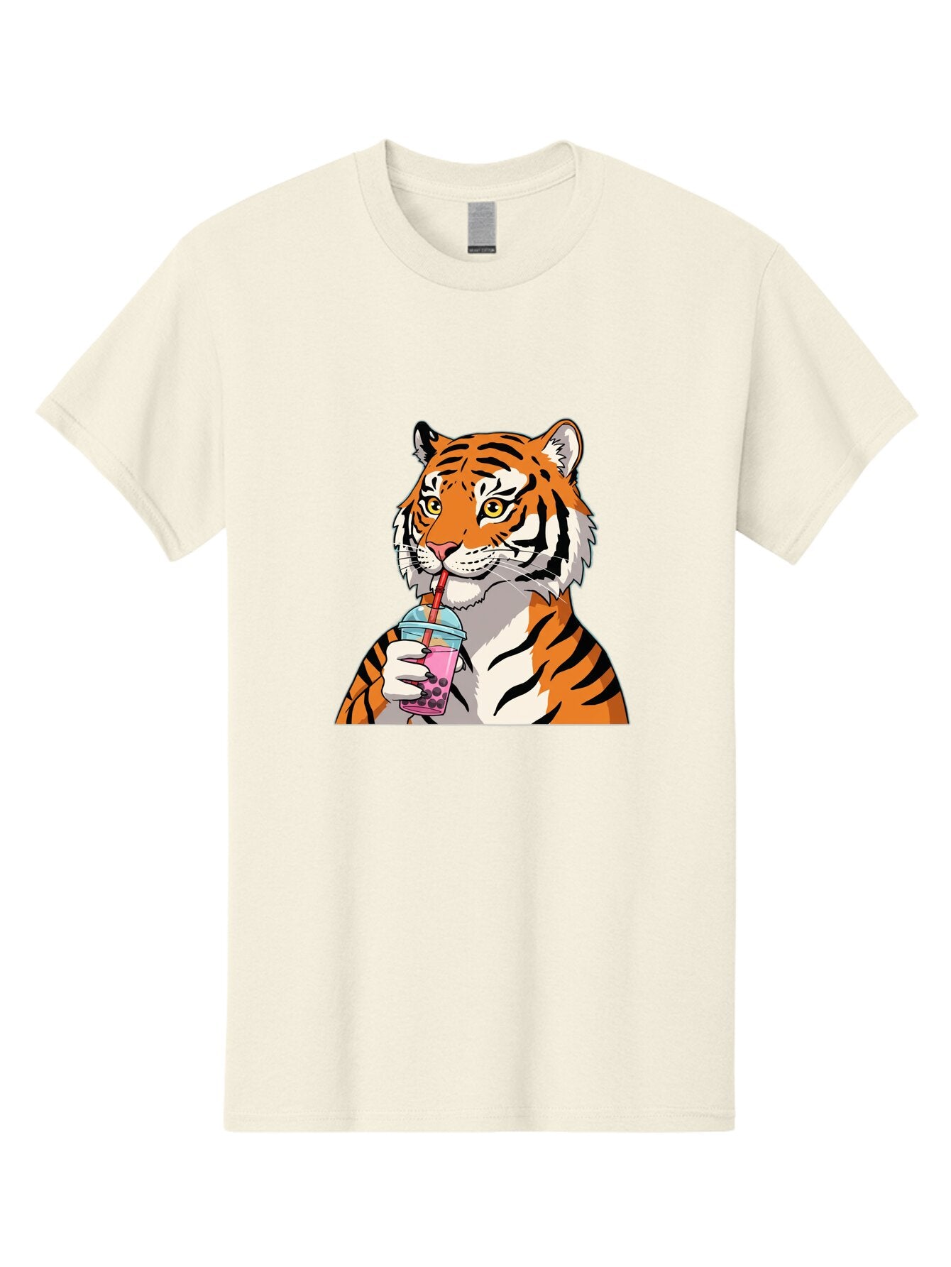 Tiger-Drinking-Bubble-Tea Men'S Graphic Tee, 100% Cotton, Comfortable Casual Summer Wear, Machine Washable, Vintage Camera, Old Camera, Antique Camera, Black Camera, Classic Photography, Photography Equipment, Nostalgic Device, Film Camera, Ban769 13
