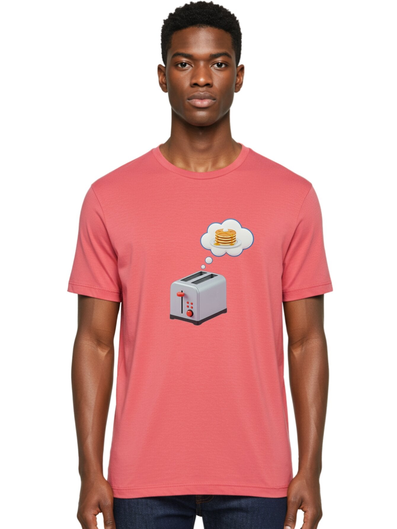 Toaster-Dreaming-Of-Pancakes Men'S Graphic Tee, 100% Cotton, Comfortable Casual Summer Wear, Machine Washable, Vintage Camera, Old Camera, Antique Camera, Black Camera, Classic Photography, Photography Equipment, Nostalgic Device, Film Camera, Ban781 25