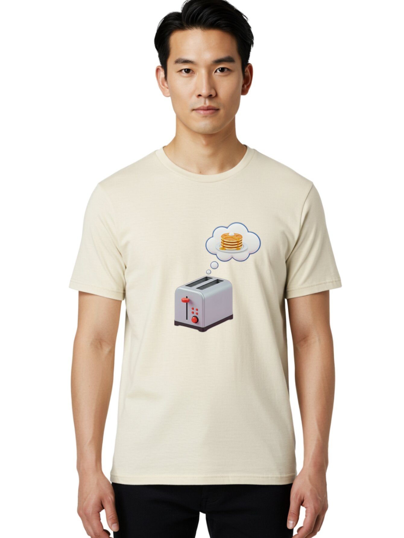 Toaster-Dreaming-Of-Pancakes Men'S Graphic Tee, 100% Cotton, Comfortable Casual Summer Wear, Machine Washable, Vintage Camera, Old Camera, Antique Camera, Black Camera, Classic Photography, Photography Equipment, Nostalgic Device, Film Camera, Ban781 21