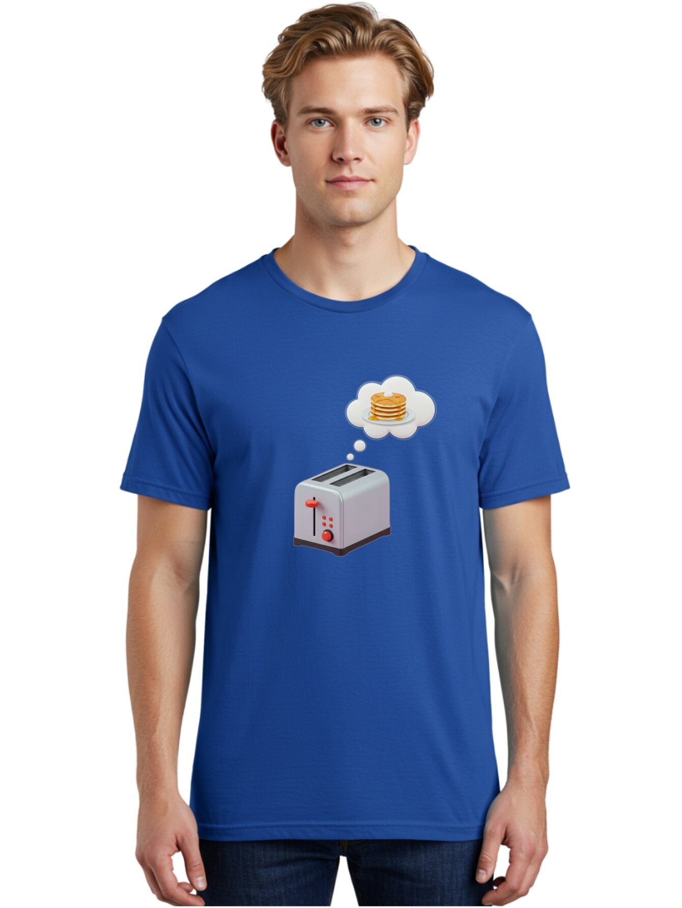 Toaster-Dreaming-Of-Pancakes Men'S Graphic Tee, 100% Cotton, Comfortable Casual Summer Wear, Machine Washable, Vintage Camera, Old Camera, Antique Camera, Black Camera, Classic Photography, Photography Equipment, Nostalgic Device, Film Camera, Ban781 16