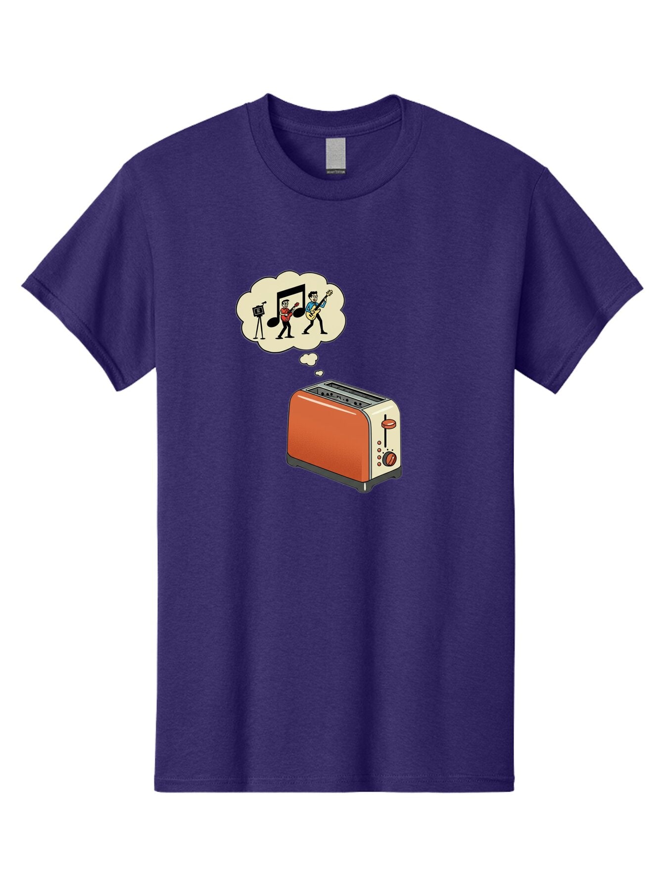 Toaster-Dreams-Of-Music Men'S Graphic Tee, 100% Cotton, Comfortable Casual Summer Wear, Machine Washable, Vintage Camera, Old Camera, Antique Camera, Black Camera, Classic Photography, Photography Equipment, Nostalgic Device, Film Camera, Ban782