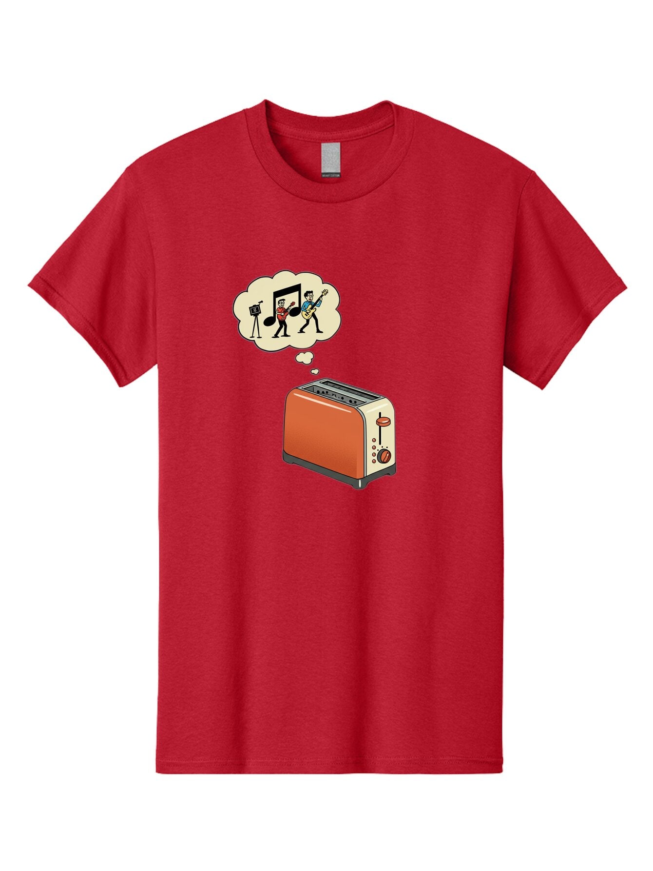 Toaster-Dreams-Of-Music Men'S Graphic Tee, 100% Cotton, Comfortable Casual Summer Wear, Machine Washable, Vintage Camera, Old Camera, Antique Camera, Black Camera, Classic Photography, Photography Equipment, Nostalgic Device, Film Camera, Ban782 4