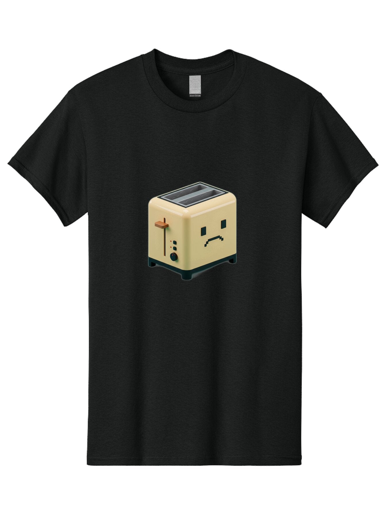 Toaster-With-Pixelated-Face Men'S Graphic Tee, 100% Cotton, Comfortable Casual Summer Wear, Machine Washable, Vintage Camera, Old Camera, Antique Camera, Black Camera, Classic Photography, Photography Equipment, Nostalgic Device, Film Camera, Ban787 5