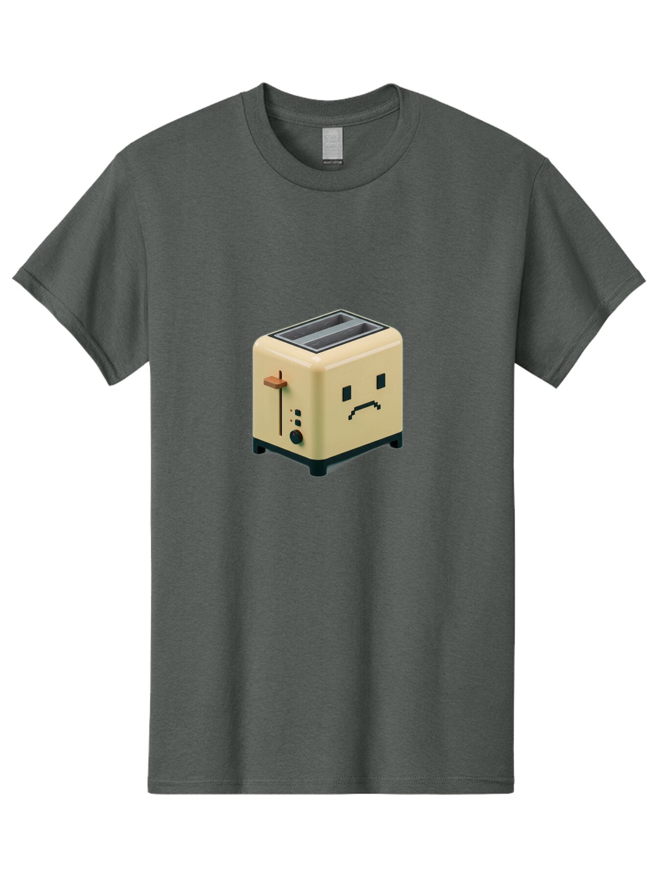 Toaster-With-Pixelated-Face Men'S Graphic Tee, 100% Cotton, Comfortable Casual Summer Wear, Machine Washable, Vintage Camera, Old Camera, Antique Camera, Black Camera, Classic Photography, Photography Equipment, Nostalgic Device, Film Camera, Ban787