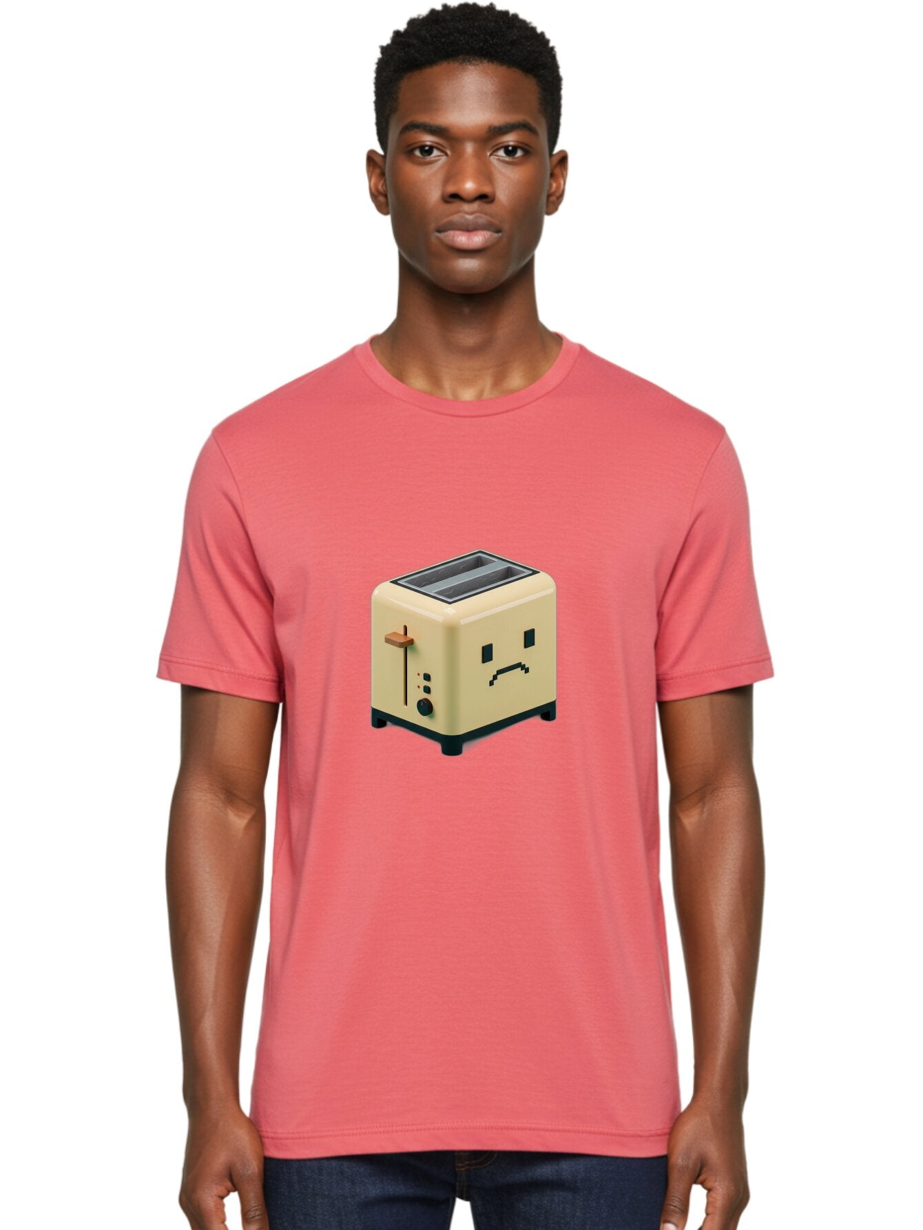Toaster-With-Pixelated-Face Men'S Graphic Tee, 100% Cotton, Comfortable Casual Summer Wear, Machine Washable, Vintage Camera, Old Camera, Antique Camera, Black Camera, Classic Photography, Photography Equipment, Nostalgic Device, Film Camera, Ban787 29