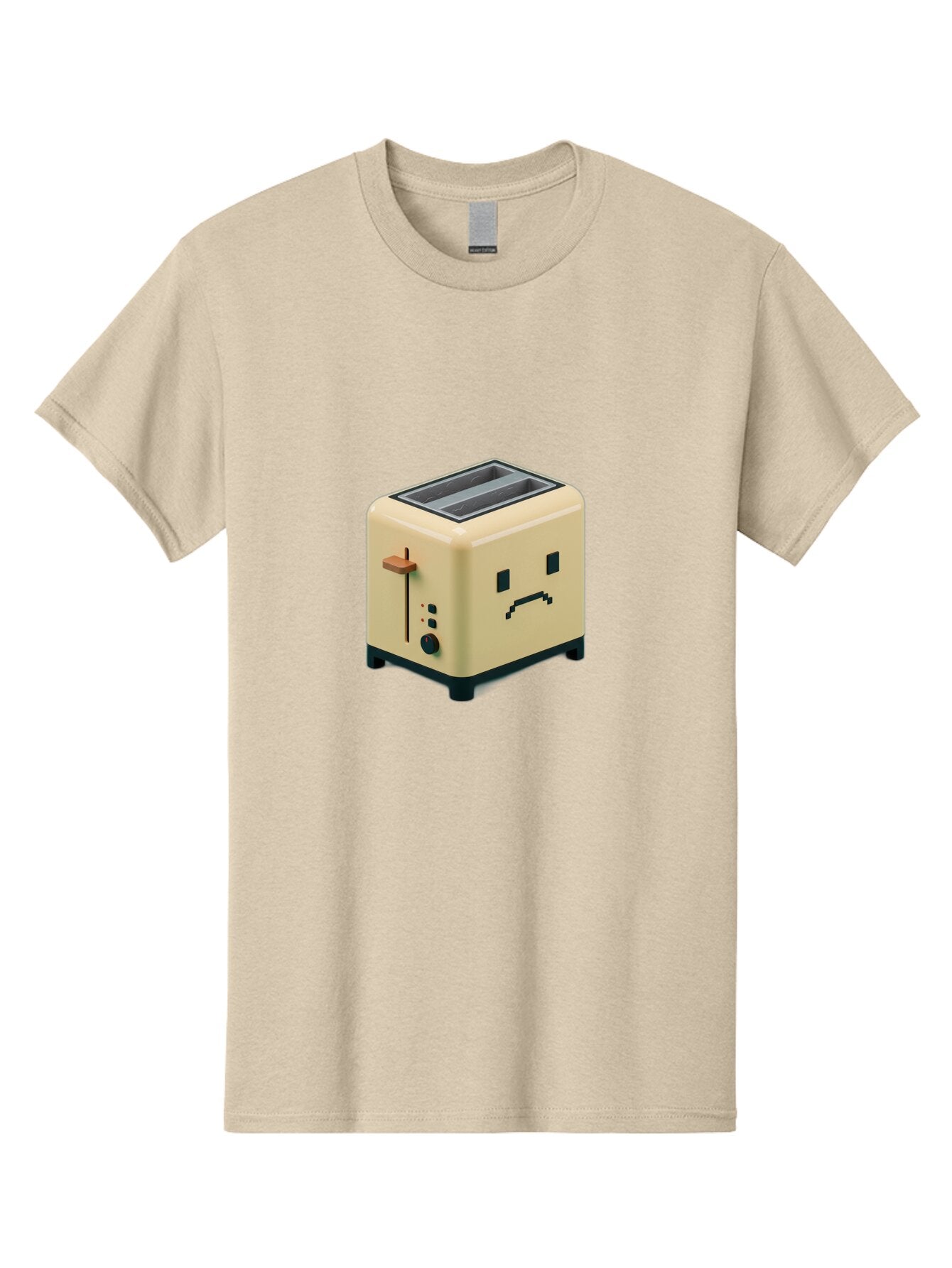 Toaster-With-Pixelated-Face Men'S Graphic Tee, 100% Cotton, Comfortable Casual Summer Wear, Machine Washable, Vintage Camera, Old Camera, Antique Camera, Black Camera, Classic Photography, Photography Equipment, Nostalgic Device, Film Camera, Ban787 7