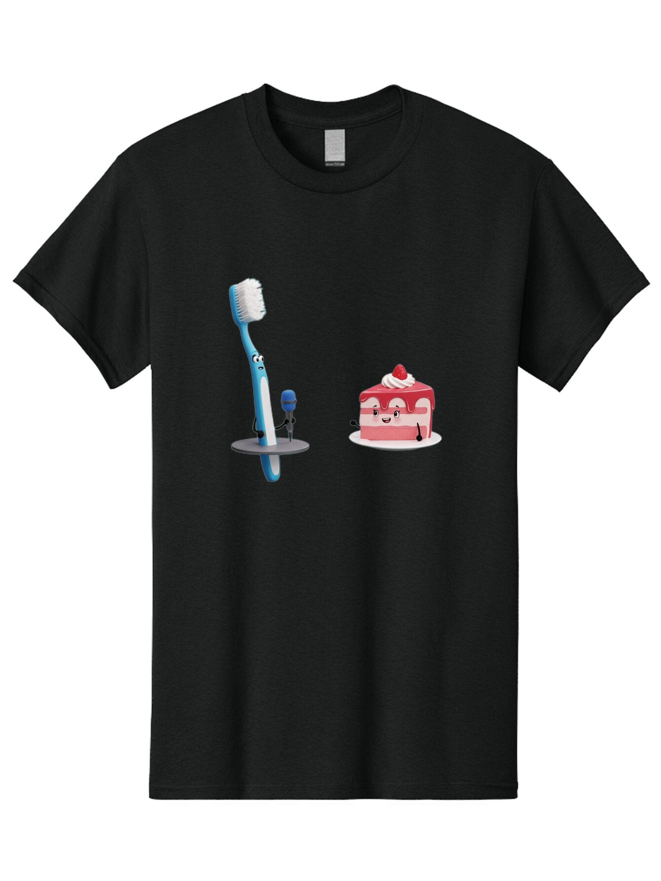 Toothbrush-And-Cake-1 Men'S Graphic Tee, 100% Cotton, Comfortable Casual Summer Wear, Machine Washable, Vintage Camera, Old Camera, Antique Camera, Black Camera, Classic Photography, Photography Equipment, Nostalgic Device, Film Camera, Ban812 6