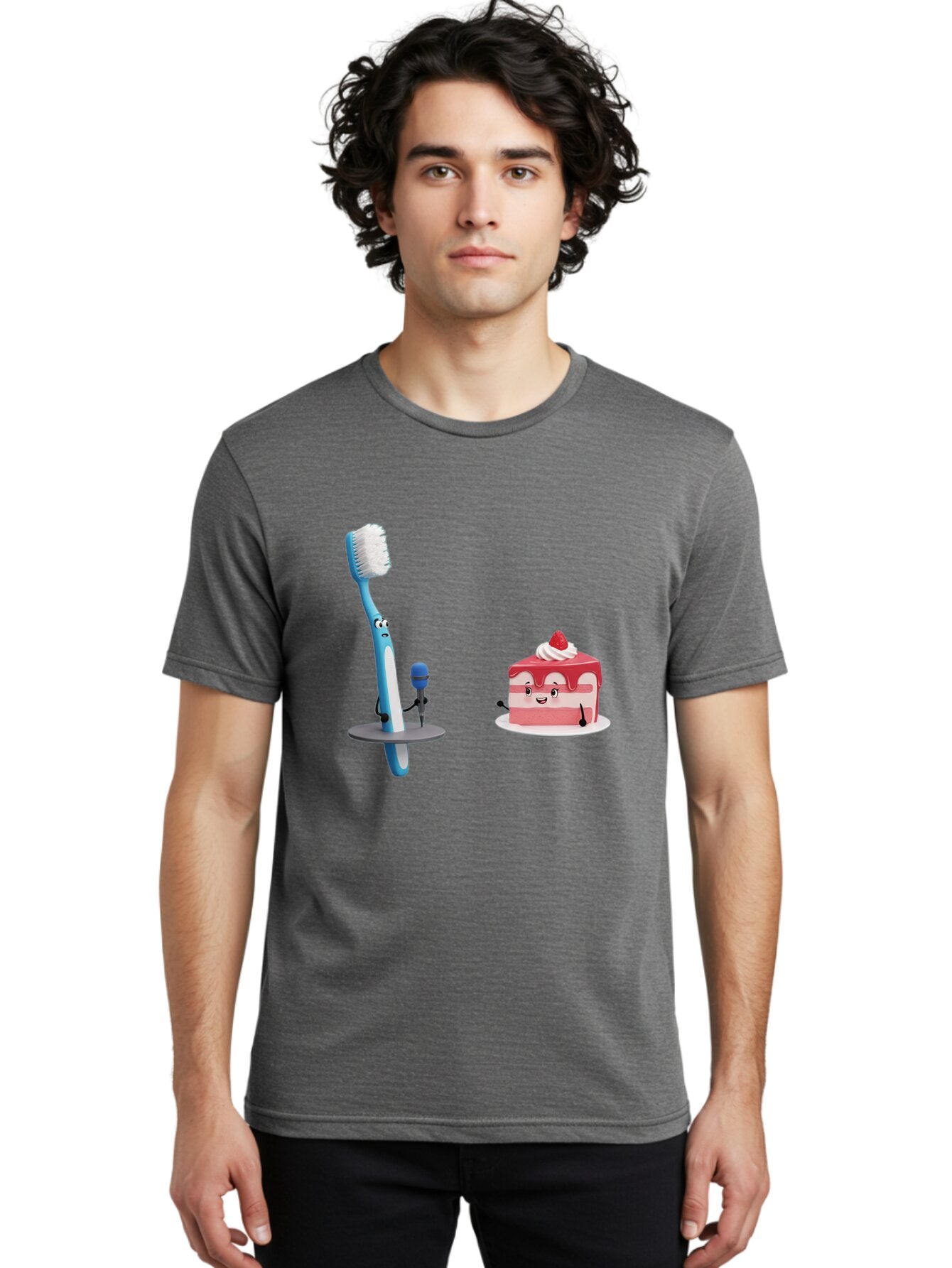 Toothbrush-And-Cake-1 Men'S Graphic Tee, 100% Cotton, Comfortable Casual Summer Wear, Machine Washable, Vintage Camera, Old Camera, Antique Camera, Black Camera, Classic Photography, Photography Equipment, Nostalgic Device, Film Camera, Ban812 16