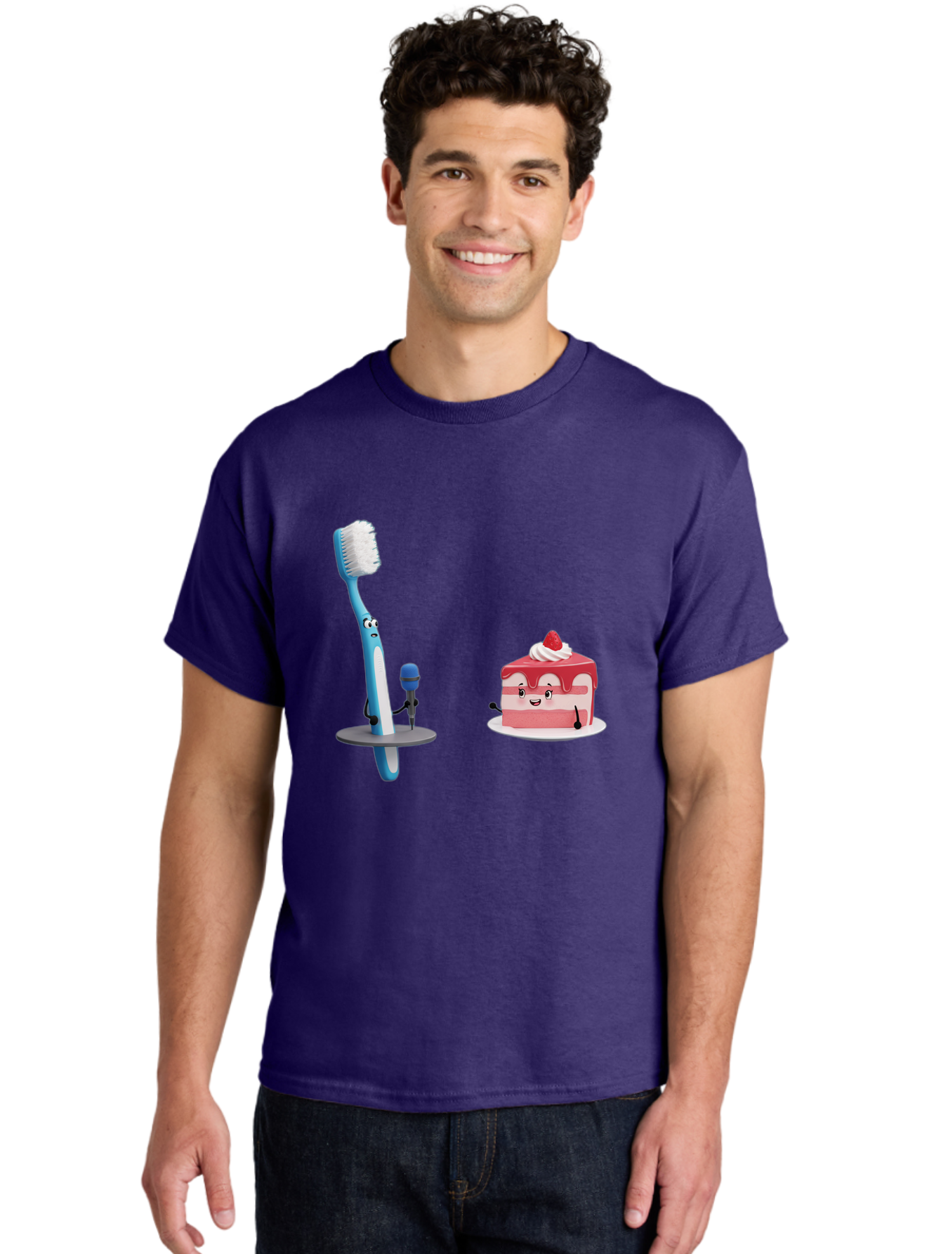 Toothbrush-And-Cake-1 Men'S Graphic Tee, 100% Cotton, Comfortable Casual Summer Wear, Machine Washable, Vintage Camera, Old Camera, Antique Camera, Black Camera, Classic Photography, Photography Equipment, Nostalgic Device, Film Camera, Ban812 18
