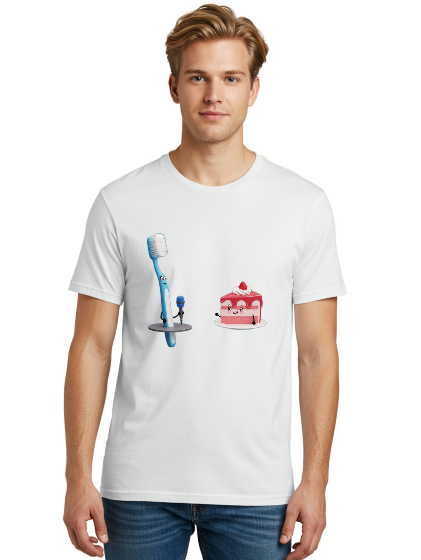 Toothbrush-And-Cake-1 Men'S Graphic Tee, 100% Cotton, Comfortable Casual Summer Wear, Machine Washable, Vintage Camera, Old Camera, Antique Camera, Black Camera, Classic Photography, Photography Equipment, Nostalgic Device, Film Camera, Ban812 29