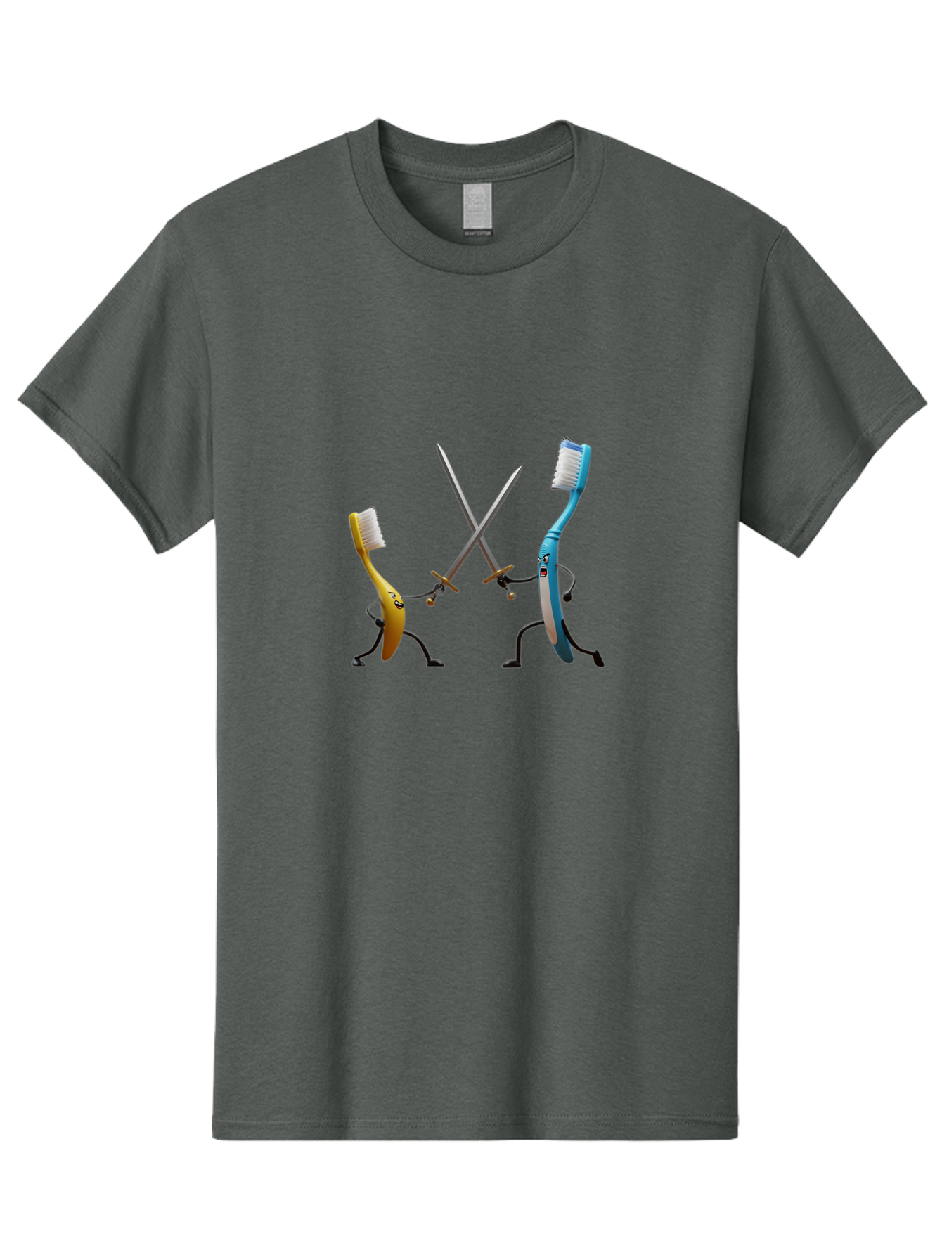 Toothbrush-Characters-Duelling Men'S Graphic Tee, 100% Cotton, Comfortable Casual Summer Wear, Machine Washable, Vintage Camera, Old Camera, Antique Camera, Black Camera, Classic Photography, Photography Equipment, Nostalgic Device, Ban815 14