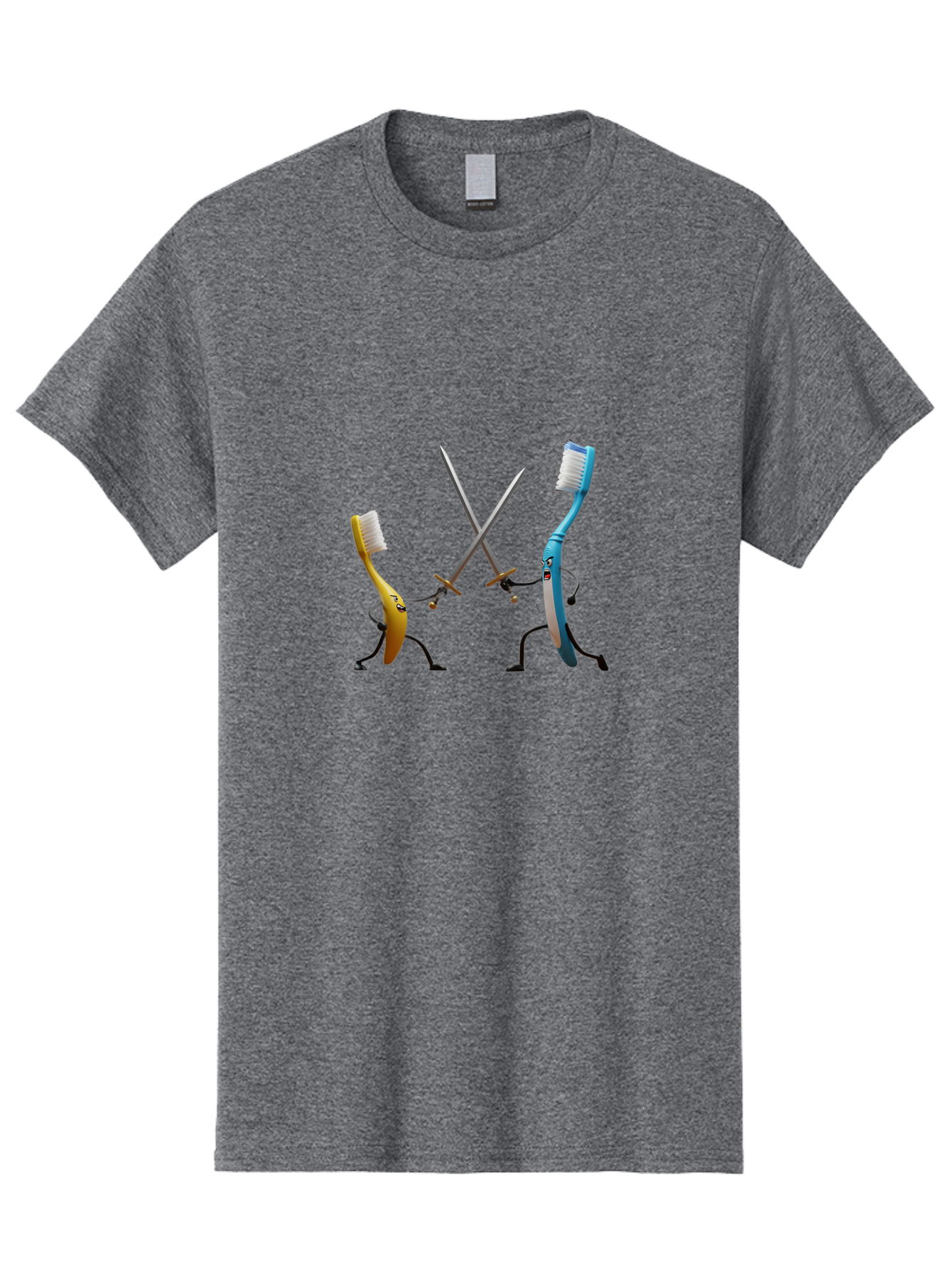 Toothbrush-Characters-Duelling Men'S Graphic Tee, 100% Cotton, Comfortable Casual Summer Wear, Machine Washable, Vintage Camera, Old Camera, Antique Camera, Black Camera, Classic Photography, Photography Equipment, Nostalgic Device, Ban815 10