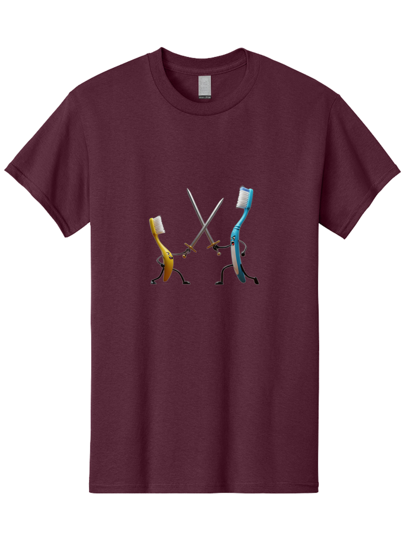 Toothbrush-Characters-Duelling Men'S Graphic Tee, 100% Cotton, Comfortable Casual Summer Wear, Machine Washable, Vintage Camera, Old Camera, Antique Camera, Black Camera, Classic Photography, Photography Equipment, Nostalgic Device, Ban815 8