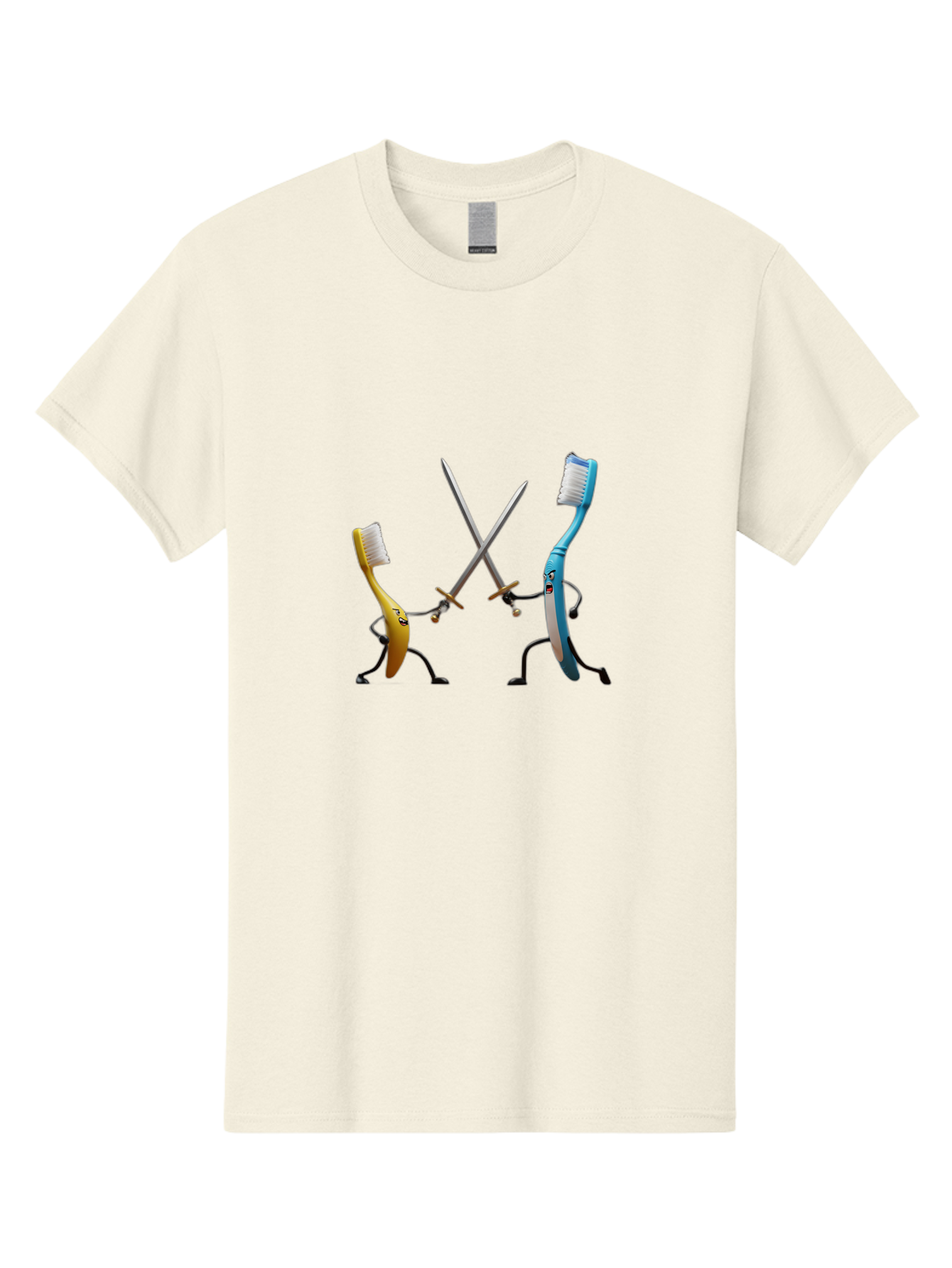 Toothbrush-Characters-Duelling Men'S Graphic Tee, 100% Cotton, Comfortable Casual Summer Wear, Machine Washable, Vintage Camera, Old Camera, Antique Camera, Black Camera, Classic Photography, Photography Equipment, Nostalgic Device, Ban815 7