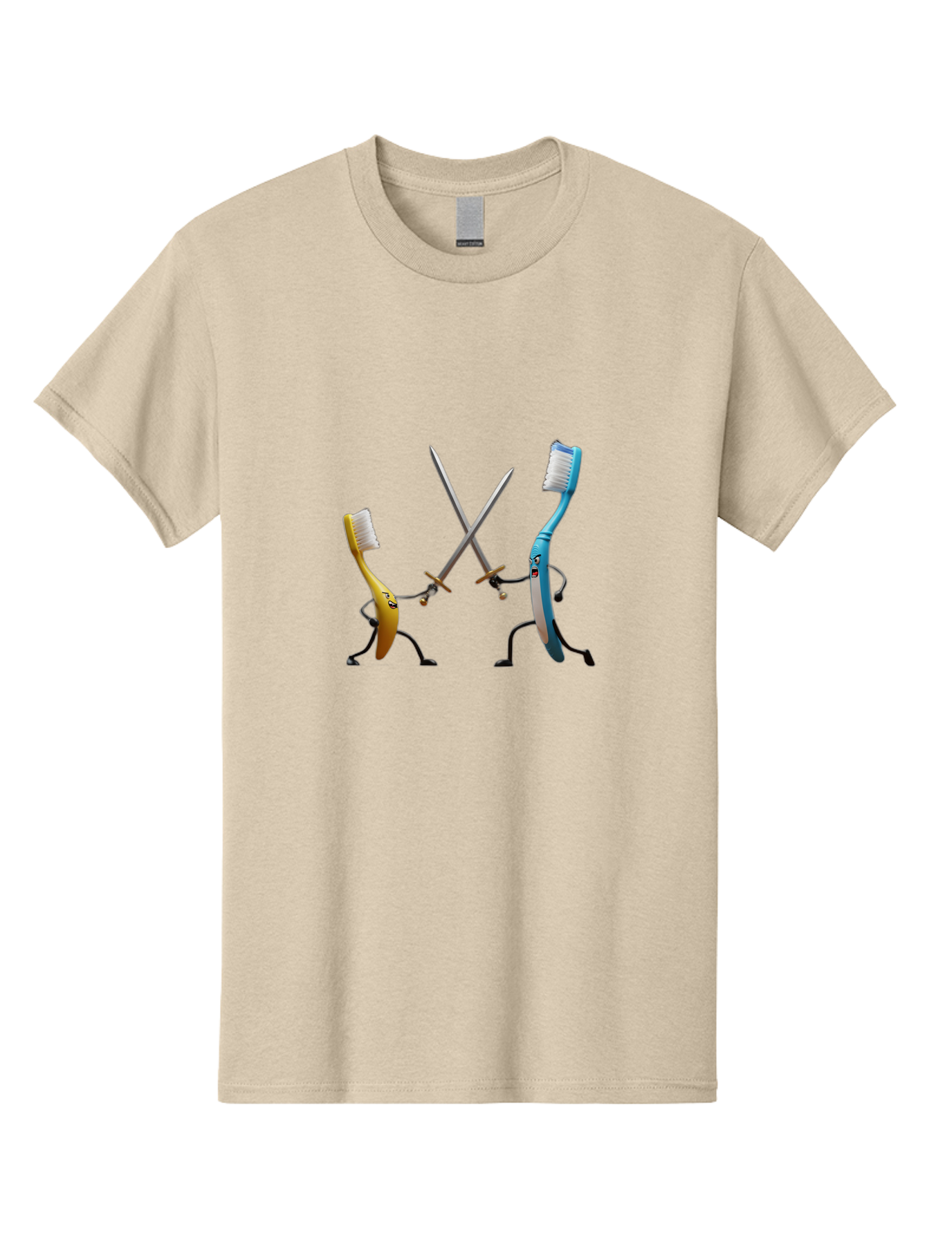 Toothbrush-Characters-Duelling Men'S Graphic Tee, 100% Cotton, Comfortable Casual Summer Wear, Machine Washable, Vintage Camera, Old Camera, Antique Camera, Black Camera, Classic Photography, Photography Equipment, Nostalgic Device, Ban815 5