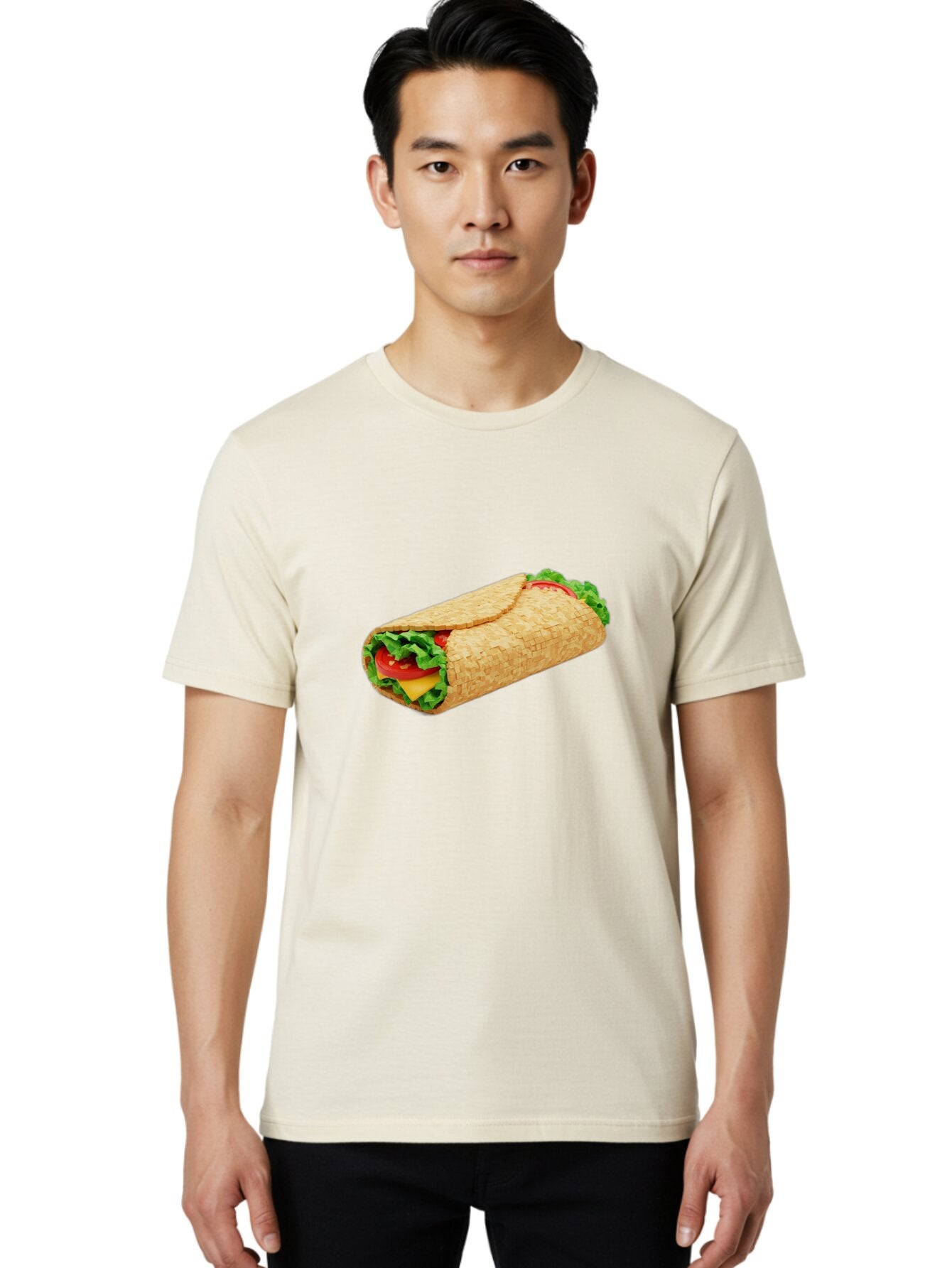 Tortilla-Wrap-1 Men'S Graphic Tee, 100% Cotton, Comfortable Casual Summer Wear, Machine Washable, Vintage Camera, Old Camera, Antique Camera, Black Camera, Classic Photography, Photography Equipment, Nostalgic Device, Film Camera, Camera Art Ban823 17