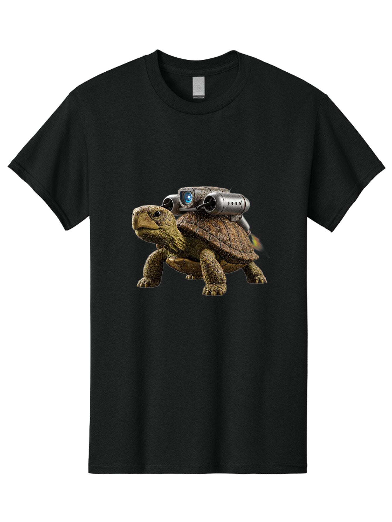 Tortoise-With-Rocket-1 Men'S Graphic Tee, 100% Cotton, Comfortable Casual Summer Wear, Machine Washable, Vintage Camera, Old Camera, Antique Camera, Black Camera, Classic Photography, Photography Equipment, Nostalgic Device, Film Camera, Ban825 14