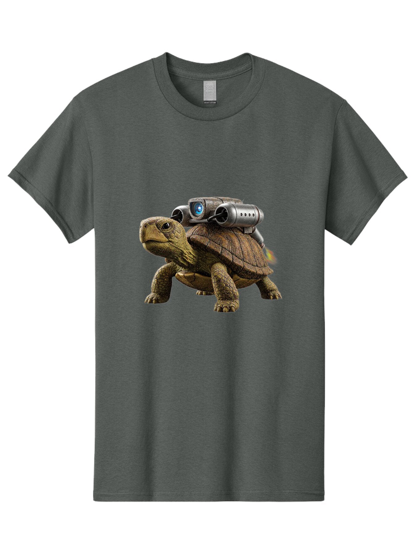 Tortoise-With-Rocket-1 Men'S Graphic Tee, 100% Cotton, Comfortable Casual Summer Wear, Machine Washable, Vintage Camera, Old Camera, Antique Camera, Black Camera, Classic Photography, Photography Equipment, Nostalgic Device, Film Camera, Ban825 4
