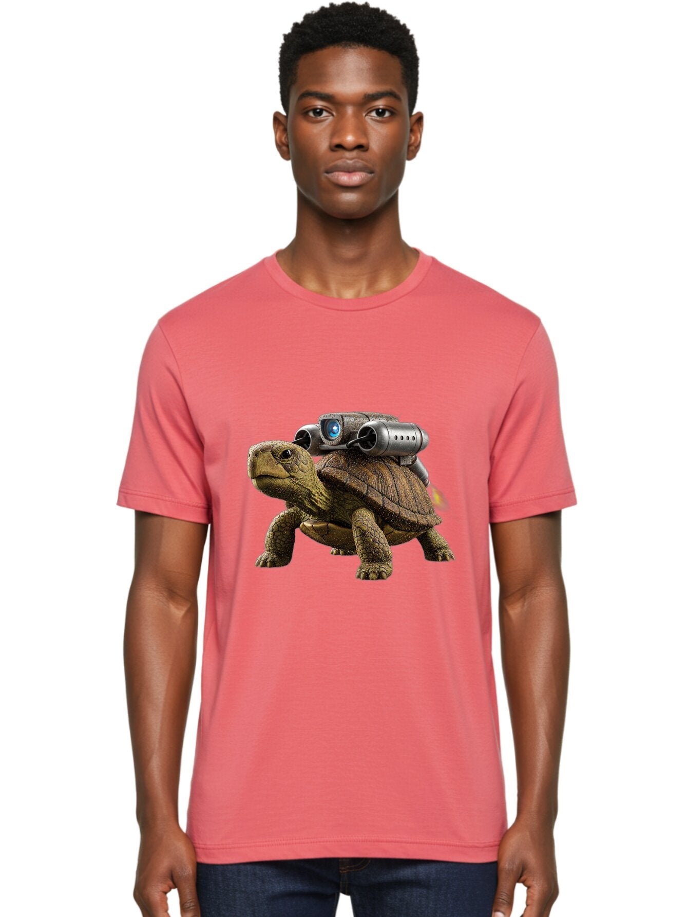 Tortoise-With-Rocket-1 Men'S Graphic Tee, 100% Cotton, Comfortable Casual Summer Wear, Machine Washable, Vintage Camera, Old Camera, Antique Camera, Black Camera, Classic Photography, Photography Equipment, Nostalgic Device, Film Camera, Ban825 28