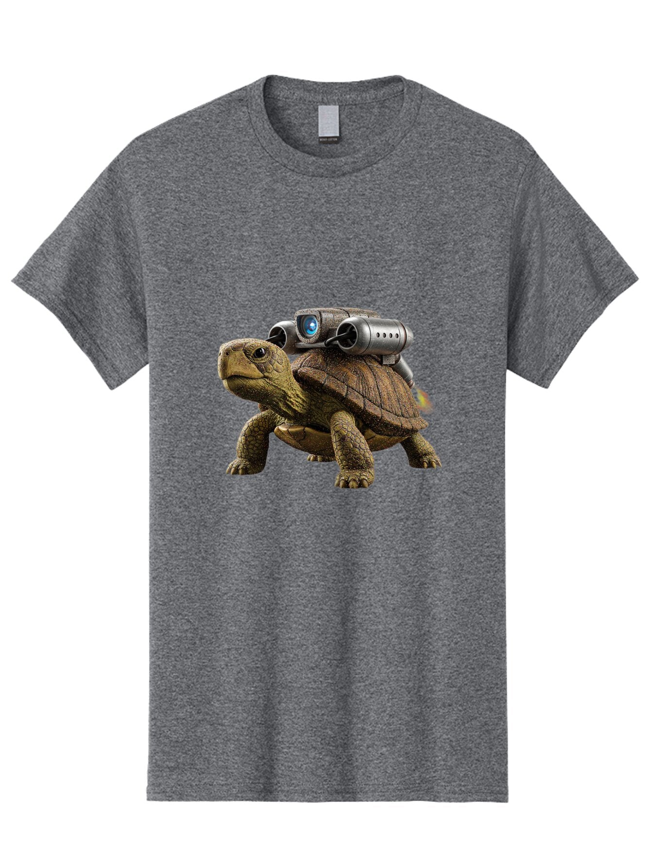Tortoise-With-Rocket-1 Men'S Graphic Tee, 100% Cotton, Comfortable Casual Summer Wear, Machine Washable, Vintage Camera, Old Camera, Antique Camera, Black Camera, Classic Photography, Photography Equipment, Nostalgic Device, Film Camera, Ban825