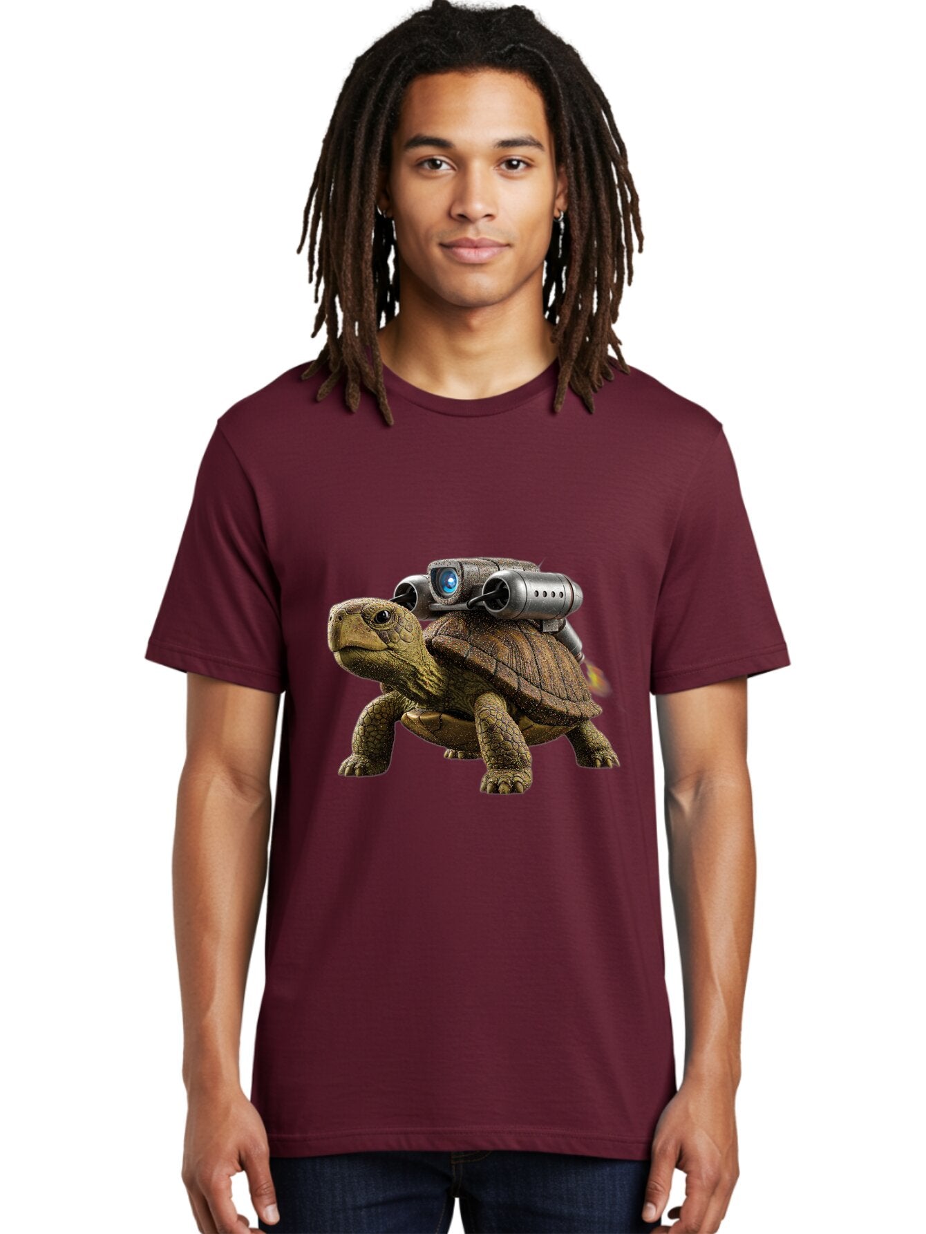 Tortoise-With-Rocket-1 Men'S Graphic Tee, 100% Cotton, Comfortable Casual Summer Wear, Machine Washable, Vintage Camera, Old Camera, Antique Camera, Black Camera, Classic Photography, Photography Equipment, Nostalgic Device, Film Camera, Ban825 30
