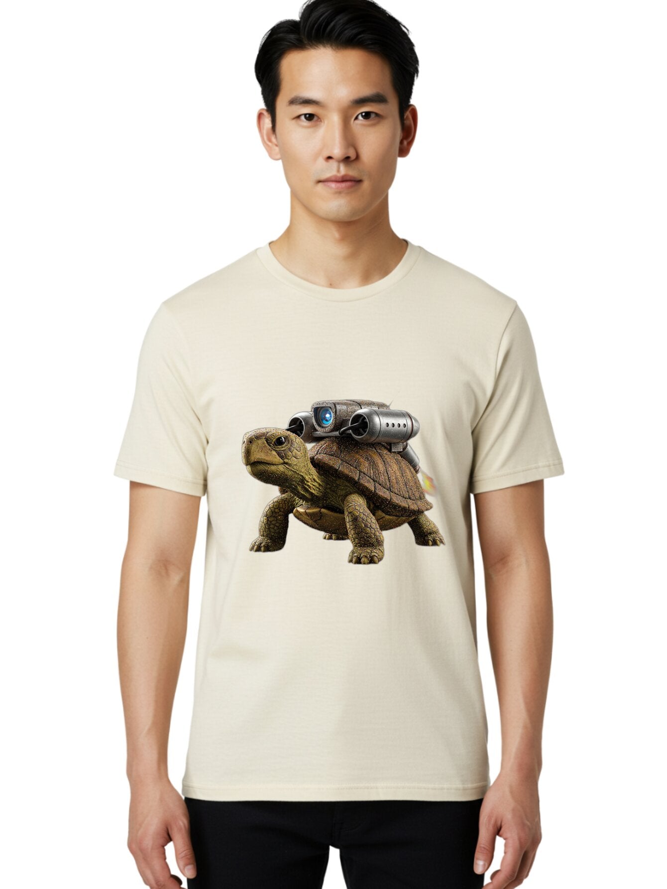 Tortoise-With-Rocket-1 Men'S Graphic Tee, 100% Cotton, Comfortable Casual Summer Wear, Machine Washable, Vintage Camera, Old Camera, Antique Camera, Black Camera, Classic Photography, Photography Equipment, Nostalgic Device, Film Camera, Ban825 27