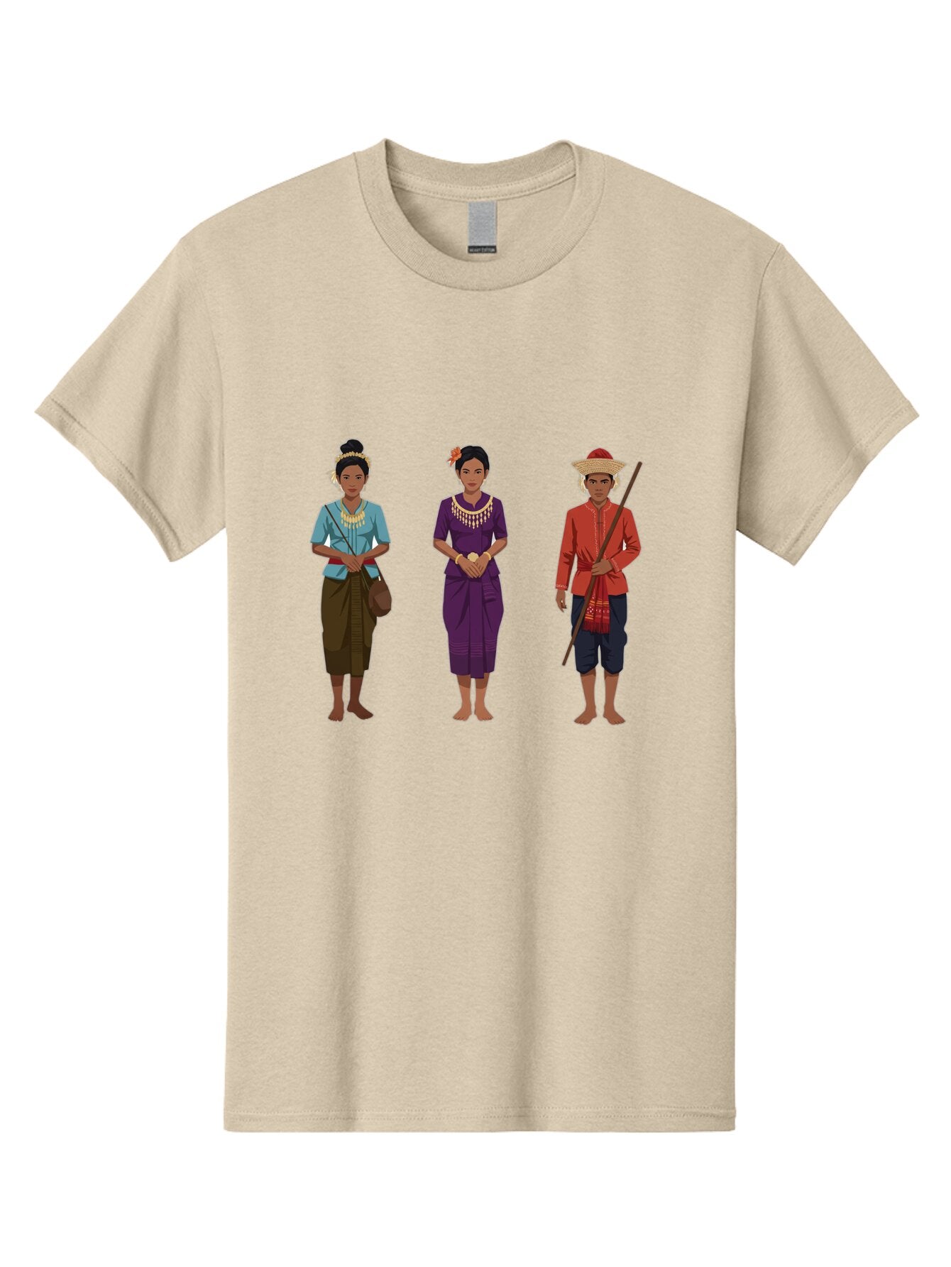 Traditional-Cambodian-People Men'S Graphic Tee, 100% Cotton, Comfortable Casual Summer Wear, Machine Washable, Vintage Camera, Old Camera, Antique Camera, Black Camera, Classic Photography, Photography Equipment, Nostalgic Device, Film Camera, Ban831