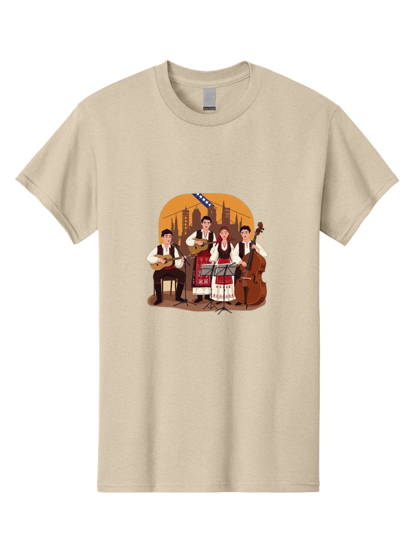 Traditional-Folk-Band Men'S Graphic Tee, 100% Cotton, Comfortable Casual Summer Wear, Machine Washable, Vintage Camera, Old Camera, Antique Camera, Black Camera, Classic Photography, Photography Equipment, Nostalgic Device, Film Camera, Ban833