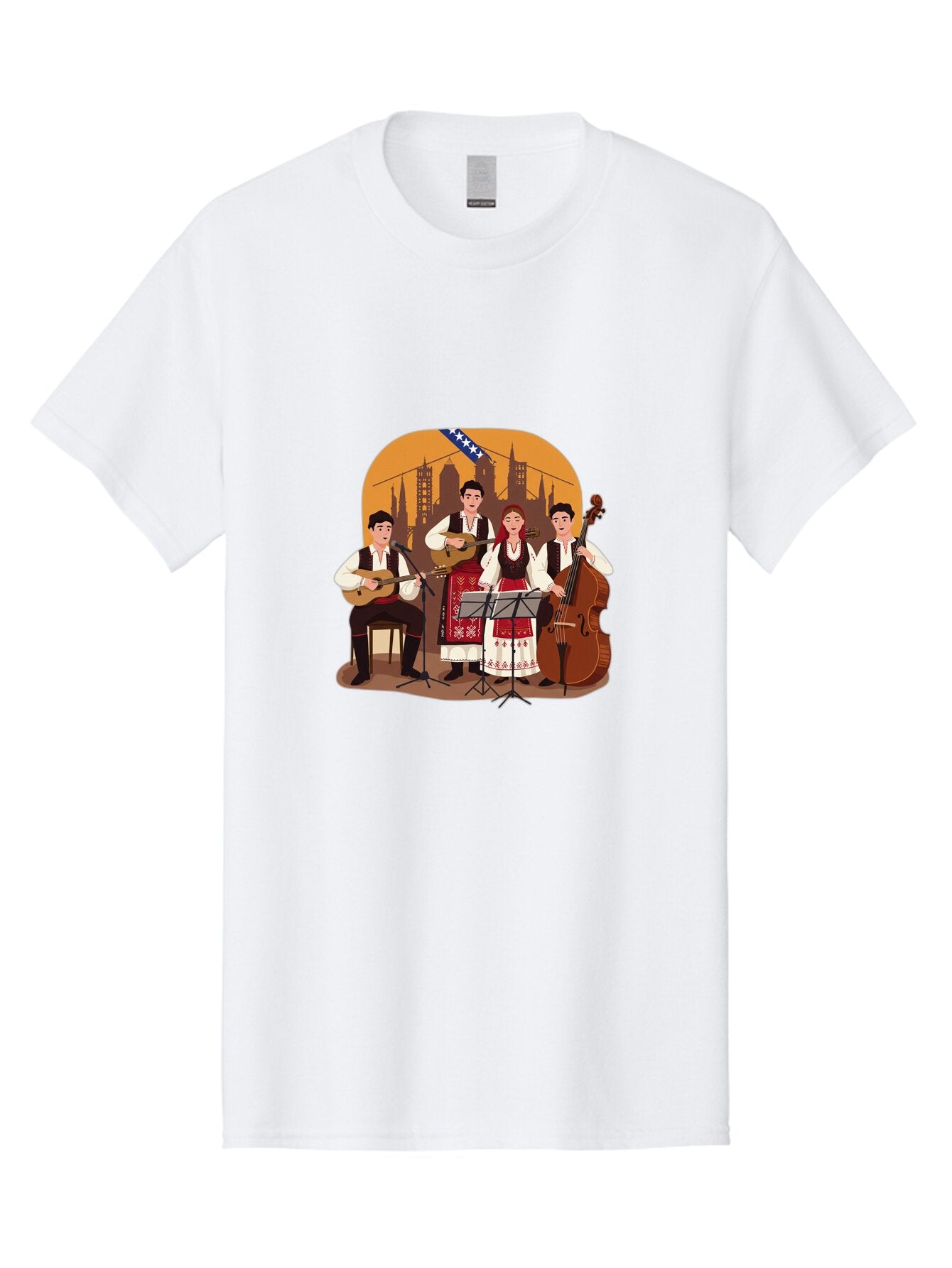 Traditional-Folk-Band Men'S Graphic Tee, 100% Cotton, Comfortable Casual Summer Wear, Machine Washable, Vintage Camera, Old Camera, Antique Camera, Black Camera, Classic Photography, Photography Equipment, Nostalgic Device, Film Camera, Ban833 7