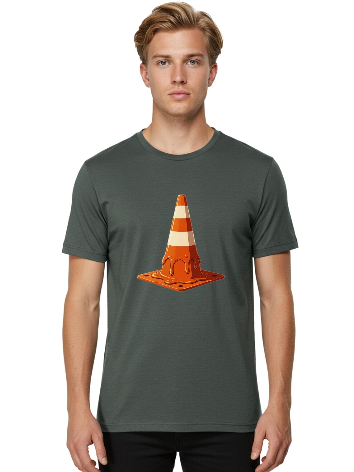 Traffic-Cone-2 Men'S Graphic Tee, 100% Cotton, Comfortable Casual Summer Wear, Machine Washable, Vintage Camera, Old Camera, Antique Camera, Black Camera, Classic Photography, Photography Equipment, Nostalgic Device, Film Camera, Camera Art Ban837 28
