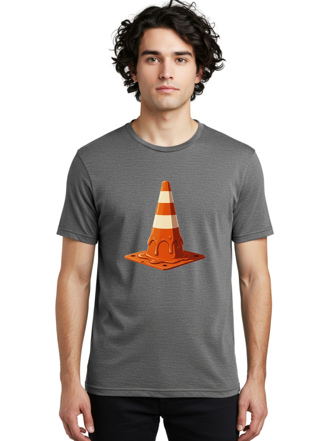 Traffic-Cone-2 Men'S Graphic Tee, 100% Cotton, Comfortable Casual Summer Wear, Machine Washable, Vintage Camera, Old Camera, Antique Camera, Black Camera, Classic Photography, Photography Equipment, Nostalgic Device, Film Camera, Camera Art Ban837 29