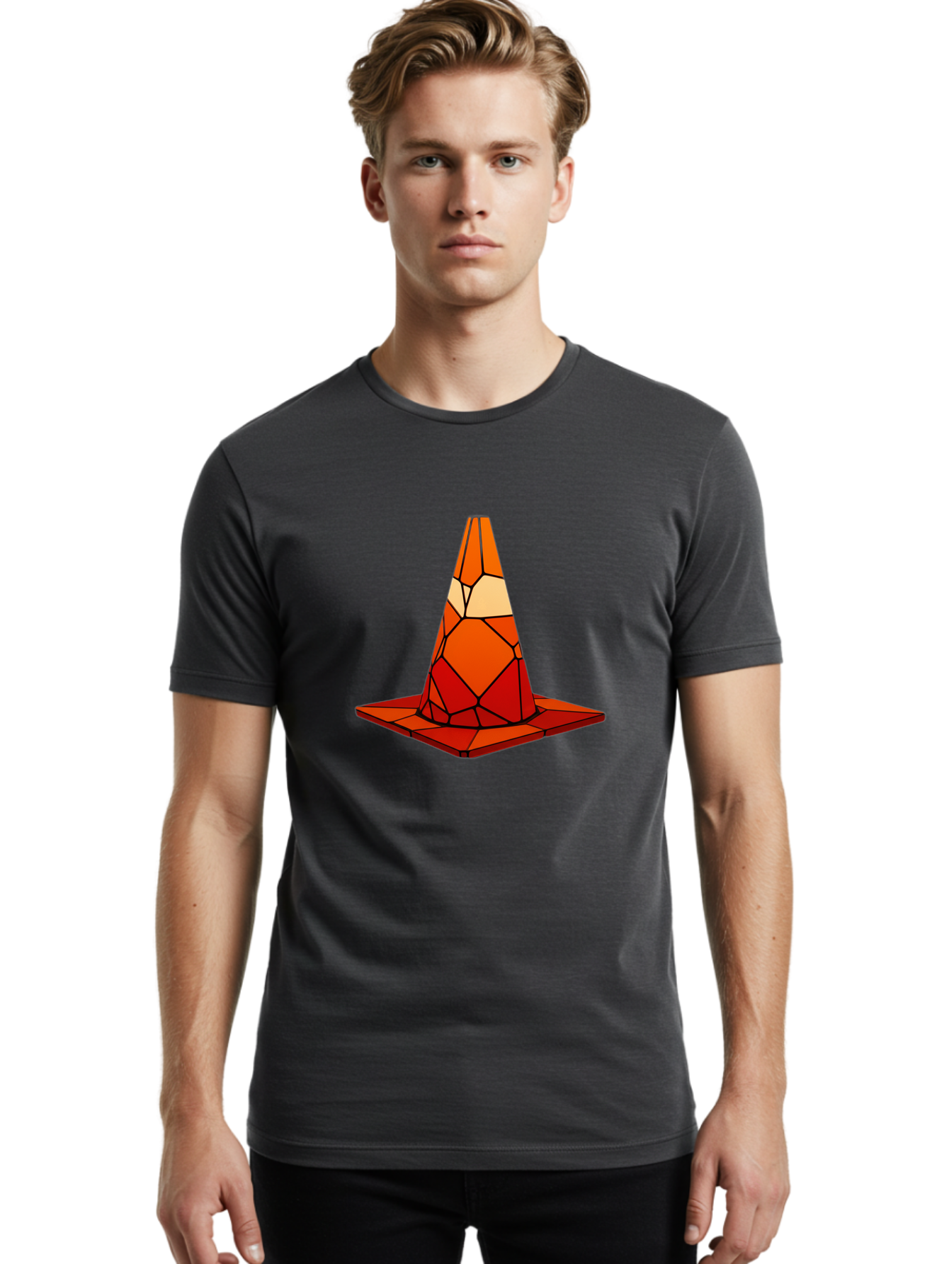 Traffic-Cone-3 Men'S Graphic Tee, 100% Cotton, Comfortable Casual Summer Wear, Machine Washable, Vintage Camera, Old Camera, Antique Camera, Black Camera, Classic Photography, Photography Equipment, Nostalgic Device, Film Camera, Camera Art Ban838 27