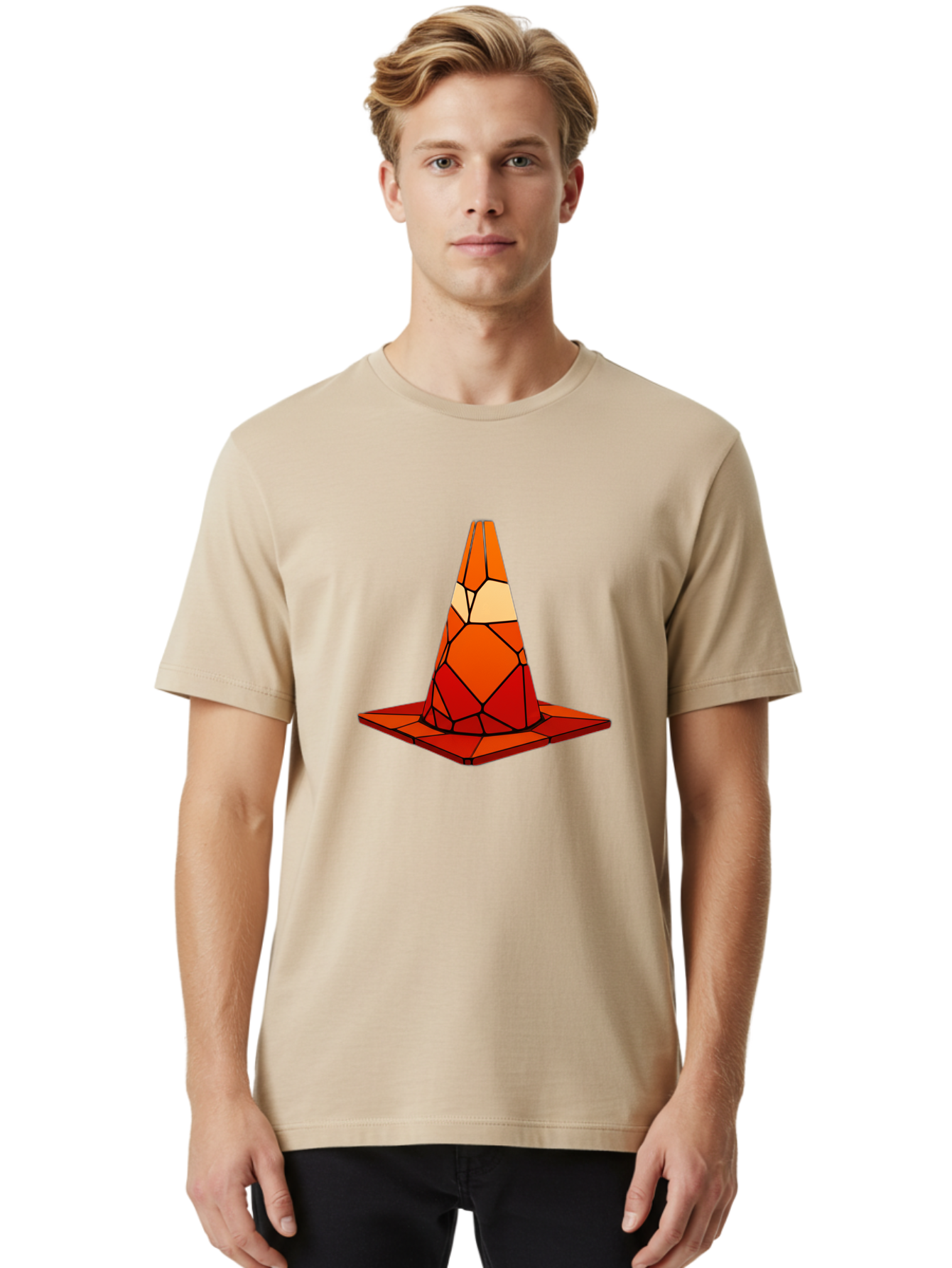Traffic-Cone-3 Men'S Graphic Tee, 100% Cotton, Comfortable Casual Summer Wear, Machine Washable, Vintage Camera, Old Camera, Antique Camera, Black Camera, Classic Photography, Photography Equipment, Nostalgic Device, Film Camera, Camera Art Ban838 21