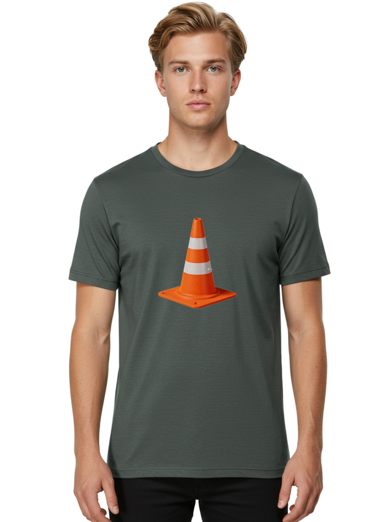 Traffic-Cone-4 Men'S Graphic Tee, 100% Cotton, Comfortable Casual Summer Wear, Machine Washable, Vintage Camera, Old Camera, Antique Camera, Black Camera, Classic Photography, Photography Equipment, Nostalgic Device, Film Camera, Camera Art Ban839 26