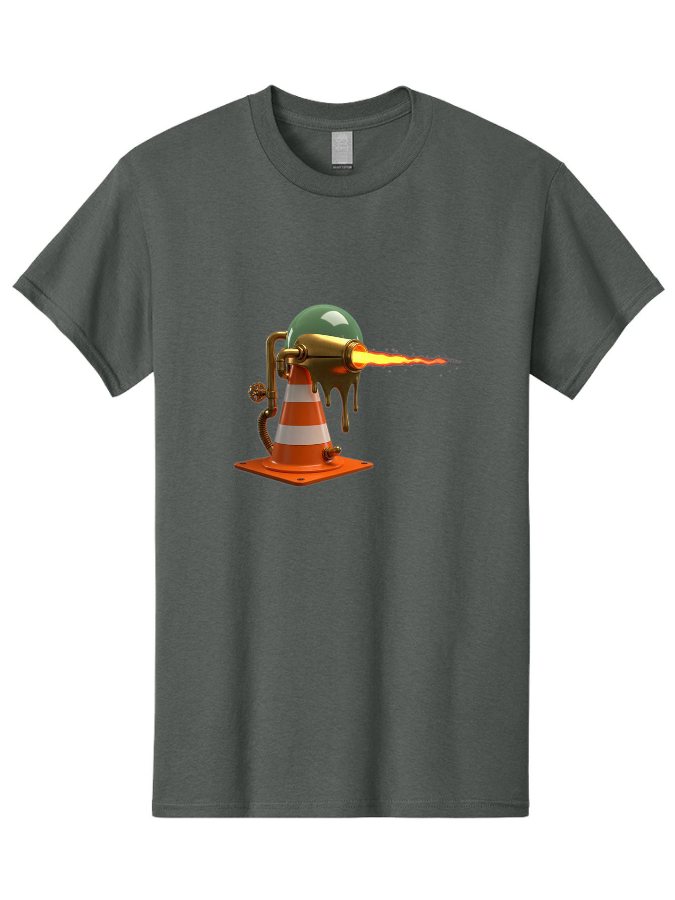 Traffic-Cone-Flamethrower Men'S Graphic Tee, 100% Cotton, Comfortable Casual Summer Wear, Machine Washable, Vintage Camera, Old Camera, Antique Camera, Black Camera, Classic Photography, Photography Equipment, Nostalgic Device, Film Camera, Ban840 7