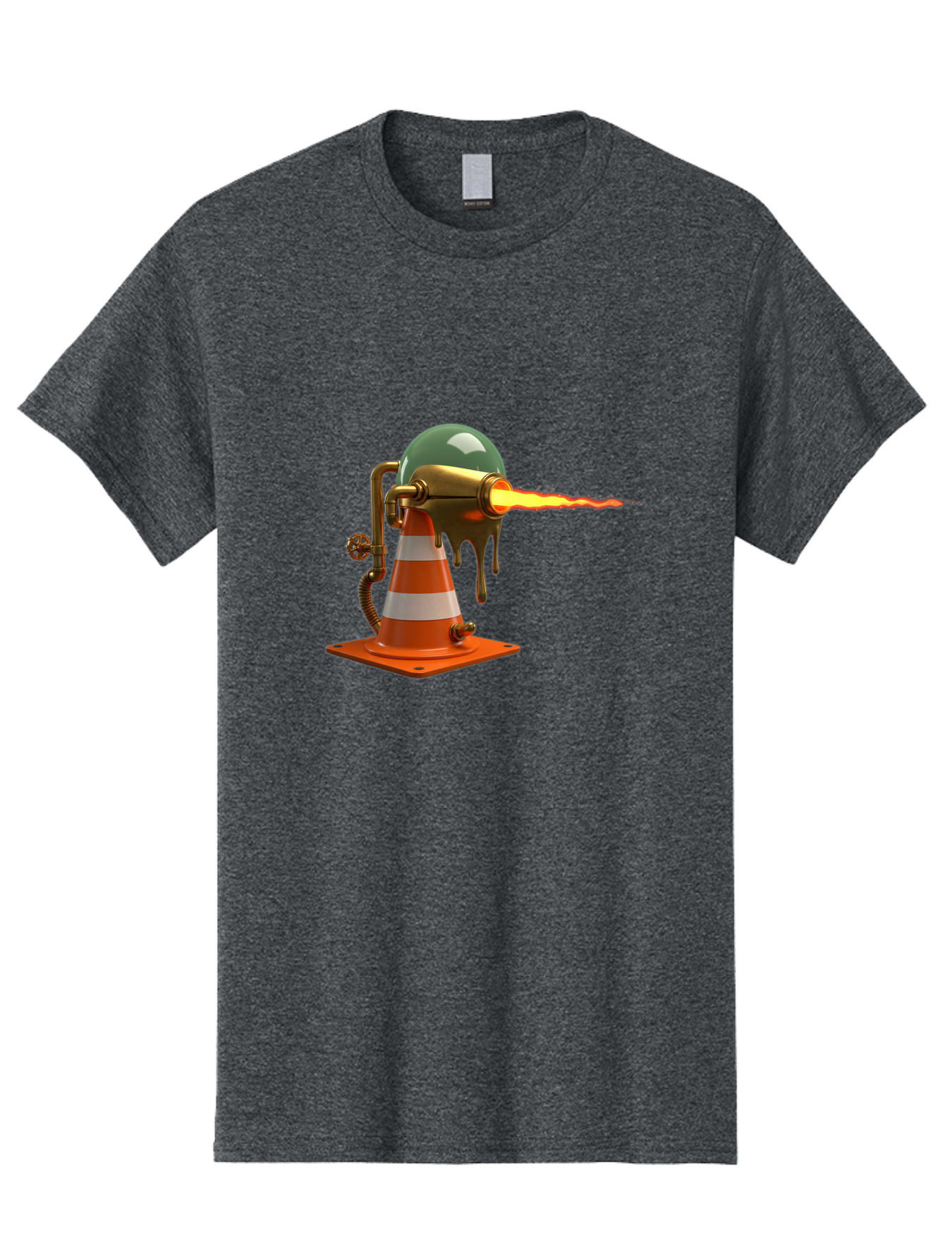 Traffic-Cone-Flamethrower Men'S Graphic Tee, 100% Cotton, Comfortable Casual Summer Wear, Machine Washable, Vintage Camera, Old Camera, Antique Camera, Black Camera, Classic Photography, Photography Equipment, Nostalgic Device, Film Camera, Ban840 9