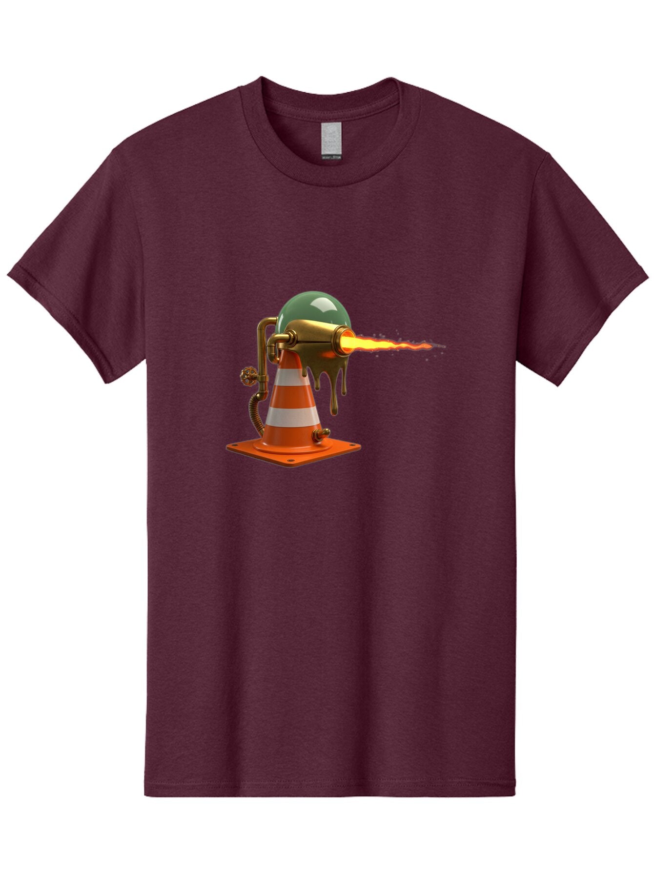 Traffic-Cone-Flamethrower Men'S Graphic Tee, 100% Cotton, Comfortable Casual Summer Wear, Machine Washable, Vintage Camera, Old Camera, Antique Camera, Black Camera, Classic Photography, Photography Equipment, Nostalgic Device, Film Camera, Ban840 10