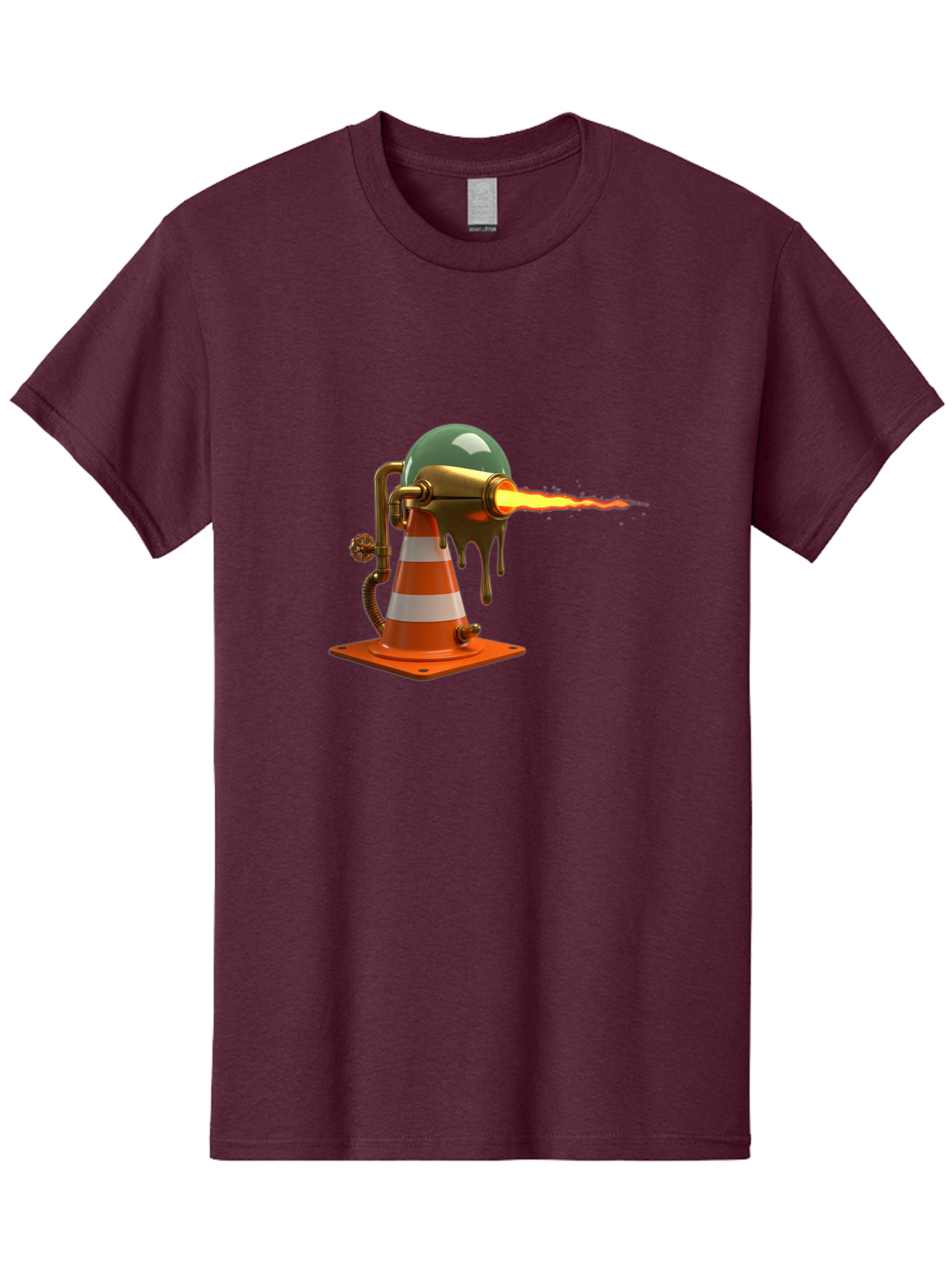 Traffic-Cone-Flamethrower Men'S Graphic Tee, 100% Cotton, Comfortable Casual Summer Wear, Machine Washable, Vintage Camera, Old Camera, Antique Camera, Black Camera, Classic Photography, Photography Equipment, Nostalgic Device, Film Camera, Ban840 14