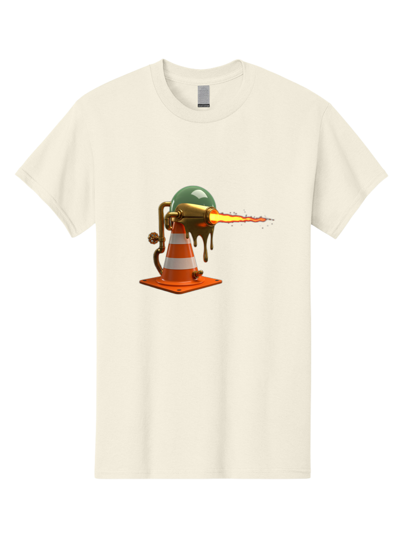 Traffic-Cone-Flamethrower Men'S Graphic Tee, 100% Cotton, Comfortable Casual Summer Wear, Machine Washable, Vintage Camera, Old Camera, Antique Camera, Black Camera, Classic Photography, Photography Equipment, Nostalgic Device, Film Camera, Ban840