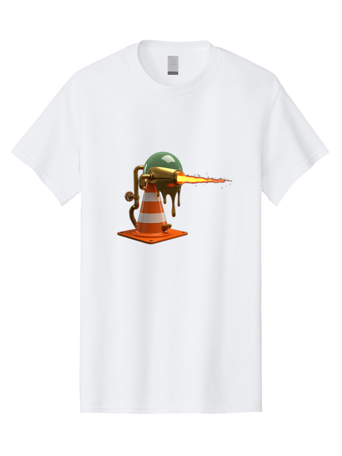 Traffic-Cone-Flamethrower Men'S Graphic Tee, 100% Cotton, Comfortable Casual Summer Wear, Machine Washable, Vintage Camera, Old Camera, Antique Camera, Black Camera, Classic Photography, Photography Equipment, Nostalgic Device, Film Camera, Ban840 5