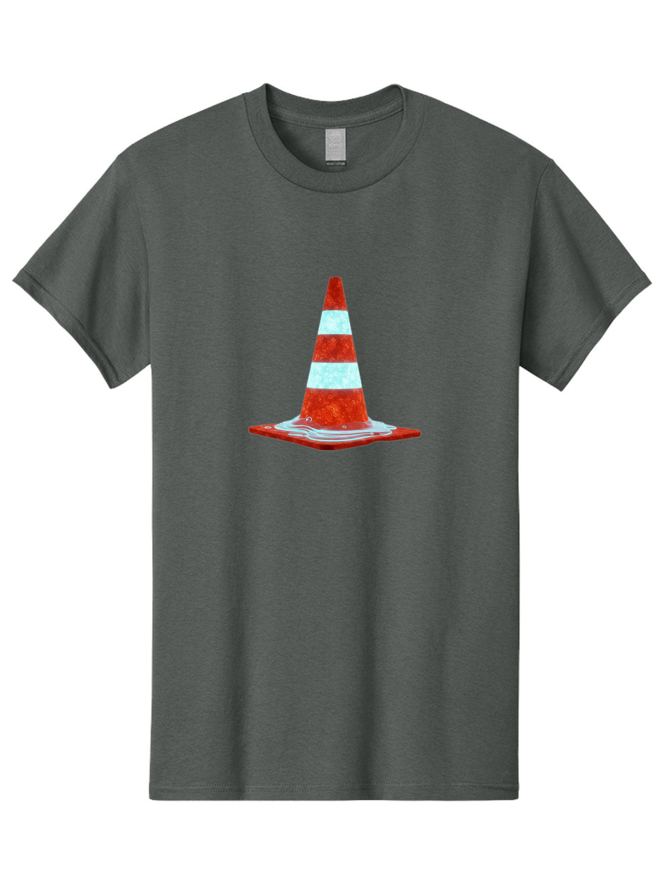 Traffic-Cone-Melting-1 Men'S Graphic Tee, 100% Cotton, Comfortable Casual Summer Wear, Machine Washable, Vintage Camera, Old Camera, Antique Camera, Black Camera, Classic Photography, Photography Equipment, Nostalgic Device, Film Camera, Ban841 3