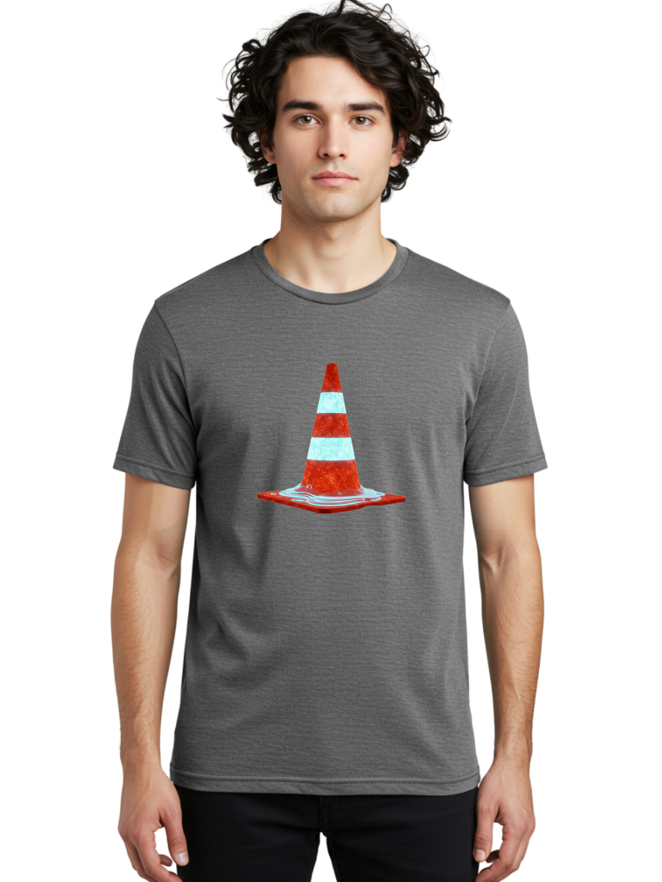 Traffic-Cone-Melting-1 Men'S Graphic Tee, 100% Cotton, Comfortable Casual Summer Wear, Machine Washable, Vintage Camera, Old Camera, Antique Camera, Black Camera, Classic Photography, Photography Equipment, Nostalgic Device, Film Camera, Ban841 23