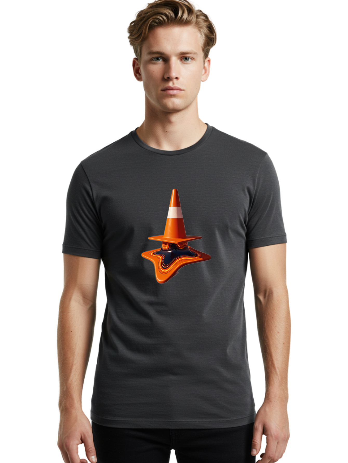 Traffic-Cone-Melting Men'S Graphic Tee, 100% Cotton, Comfortable Casual Summer Wear, Machine Washable, Vintage Camera, Old Camera, Antique Camera, Black Camera, Classic Photography, Photography Equipment, Nostalgic Device, Film Camera, Ban842 25