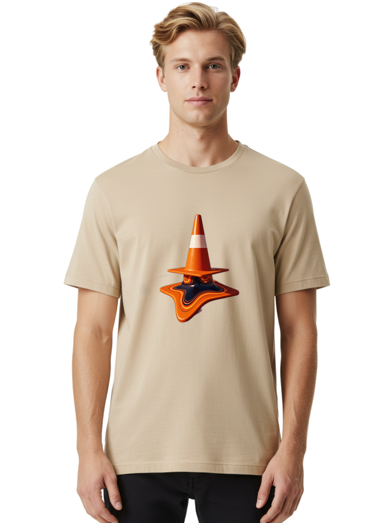 Traffic-Cone-Melting Men'S Graphic Tee, 100% Cotton, Comfortable Casual Summer Wear, Machine Washable, Vintage Camera, Old Camera, Antique Camera, Black Camera, Classic Photography, Photography Equipment, Nostalgic Device, Film Camera, Ban842 16