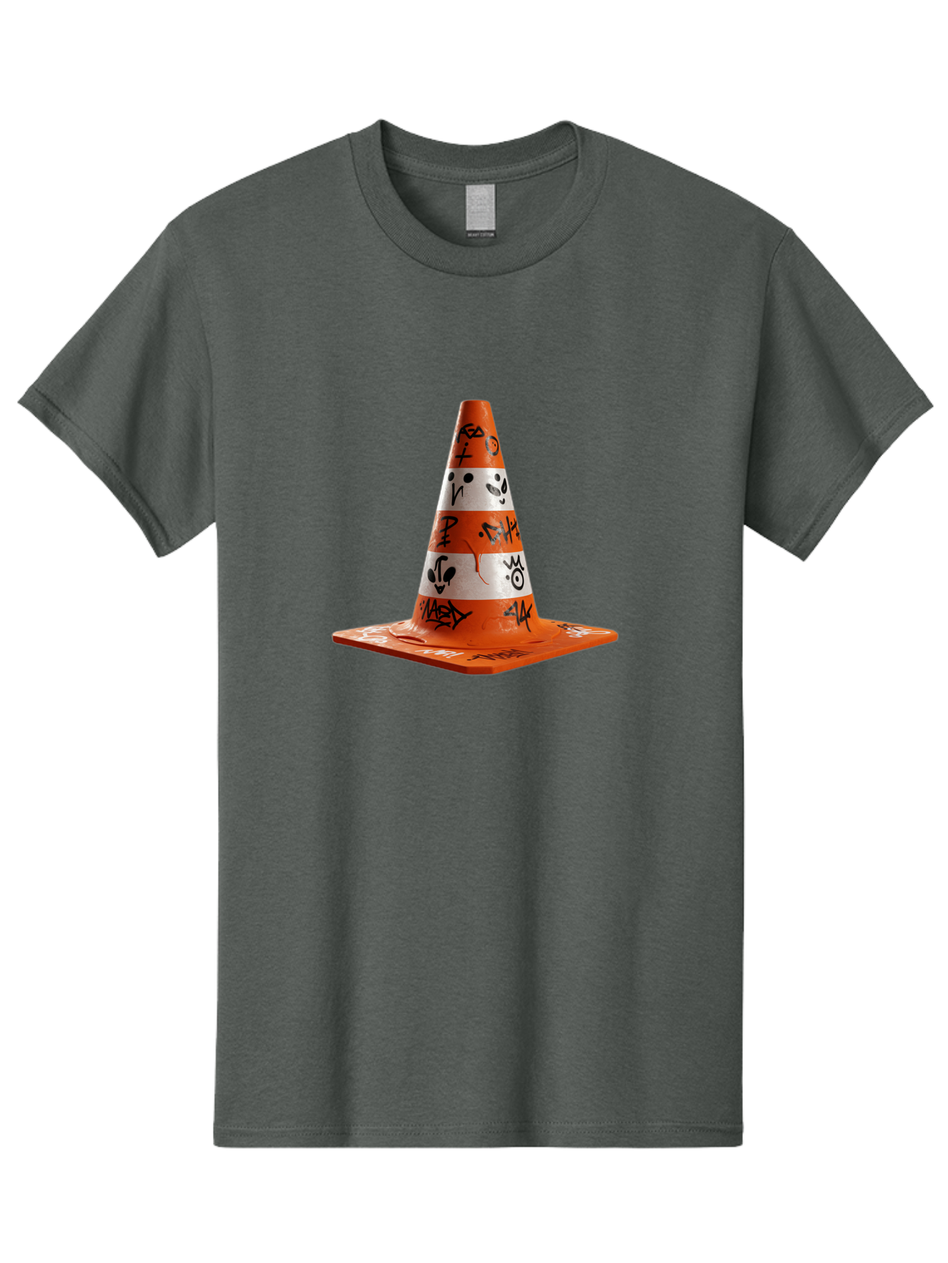 Traffic-Cone-With-Graffiti Men'S Graphic Tee, 100% Cotton, Comfortable Casual Summer Wear, Machine Washable, Vintage Camera, Old Camera, Antique Camera, Black Camera, Classic Photography, Photography Equipment, Nostalgic Device, Film Camera, Ban843 11